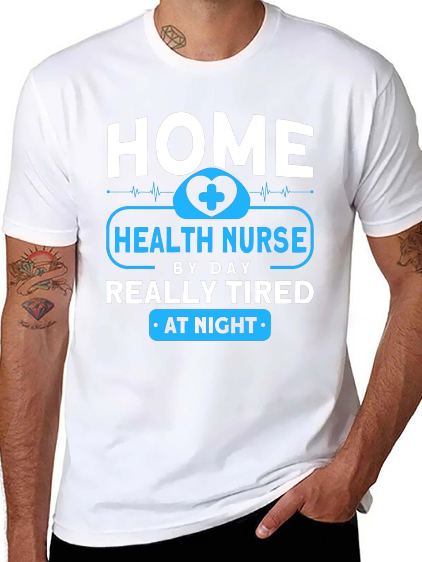 Home Health Nurse - Tired at Night T-Shirt