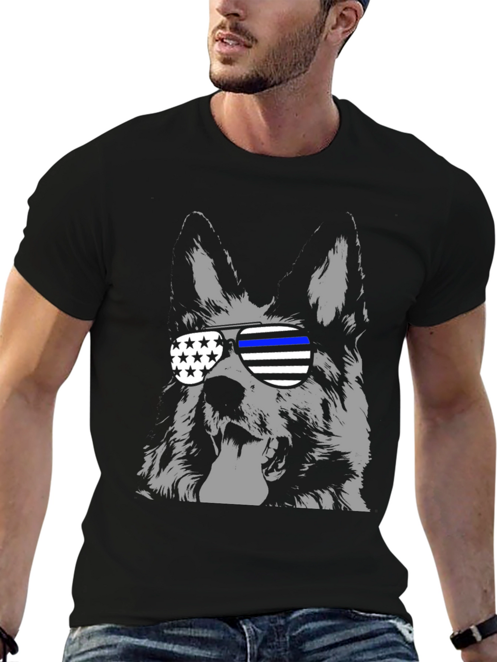 Cool Dog T-Shirt with Sunglasses