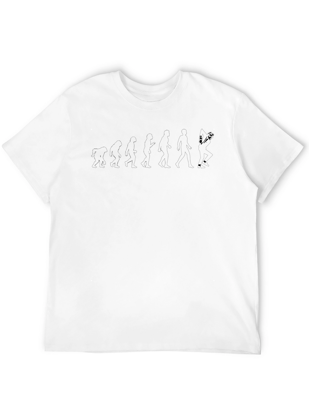 Evolution of Badminton Black T-Shirt