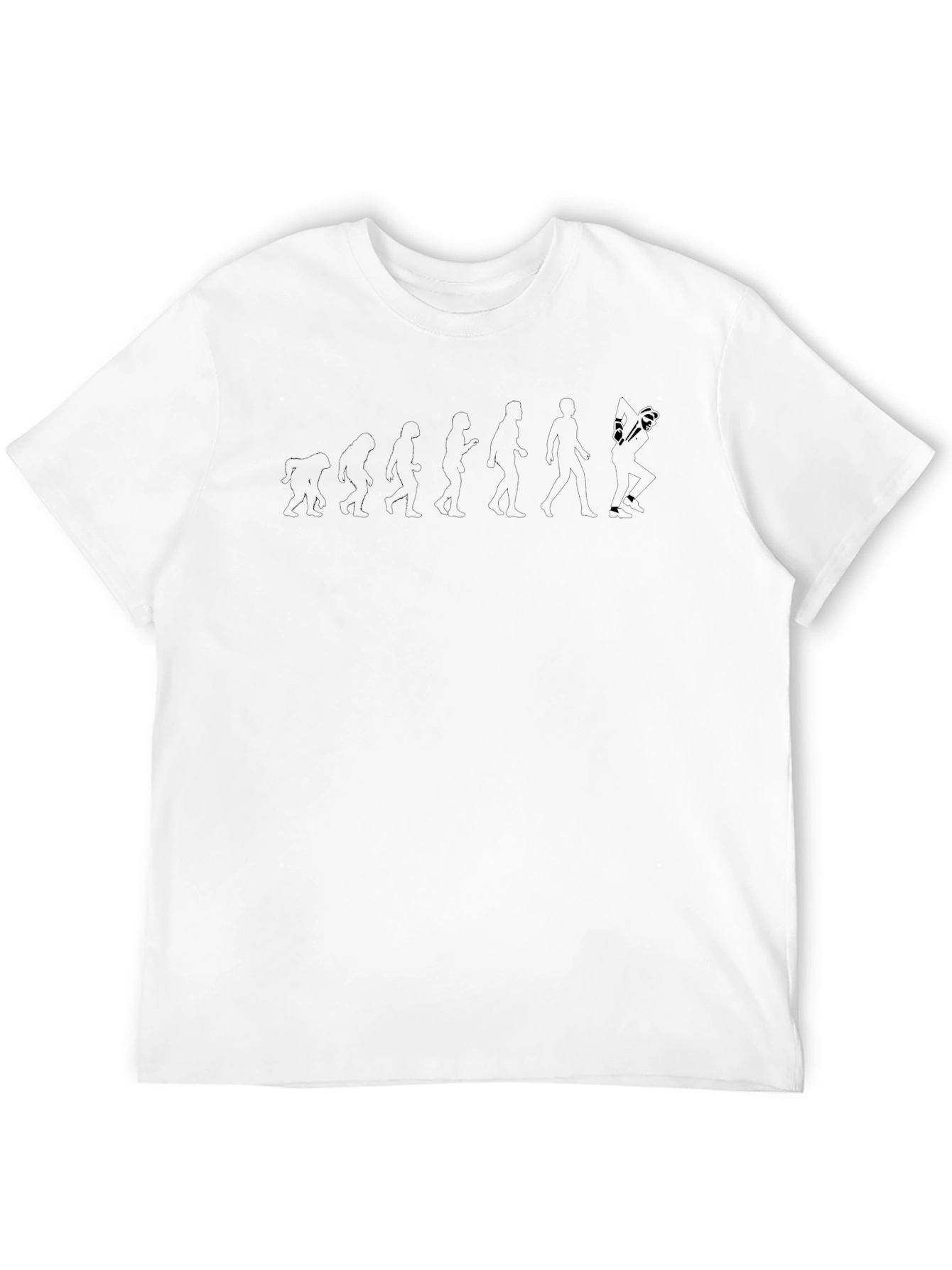 Evolution of Badminton Black T-Shirt