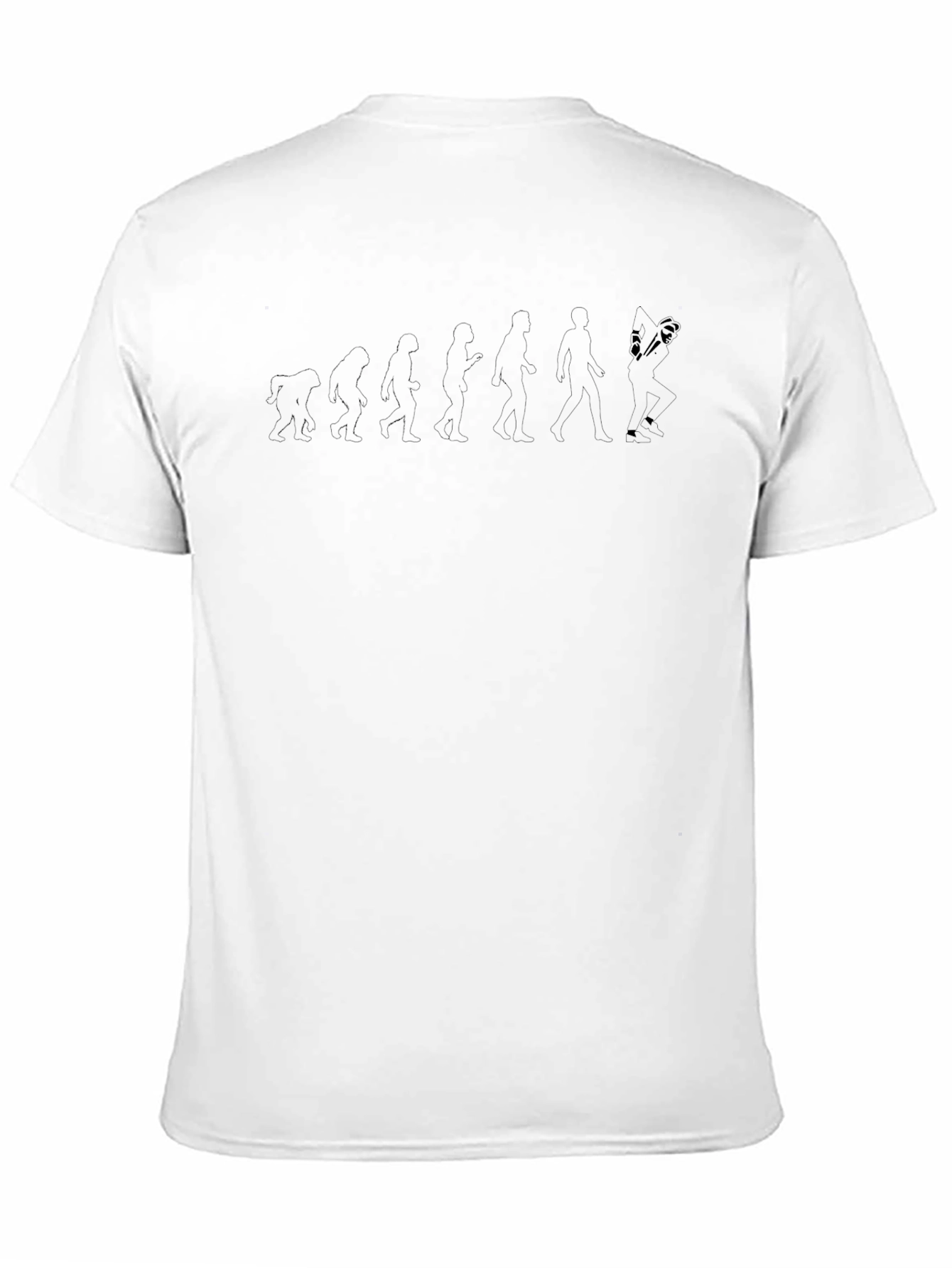 Evolution of Badminton Black T-Shirt