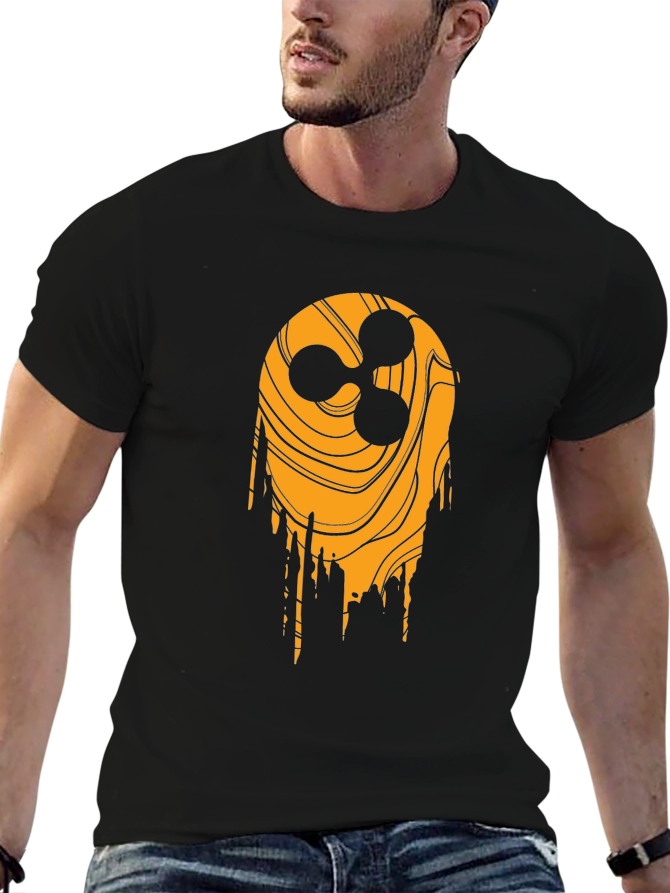 Ripple Crypto Black T-Shirt