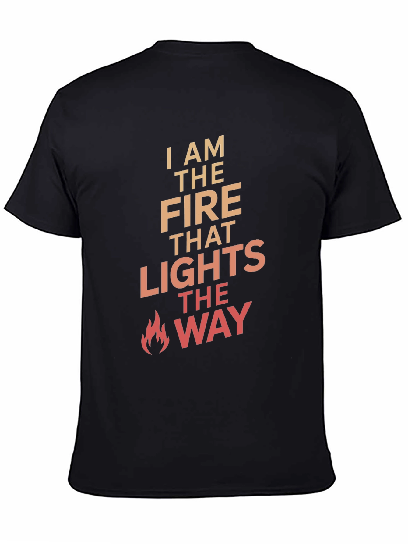 I AM THE FIRE Graphic T-Shirt - Black Cotton Tee