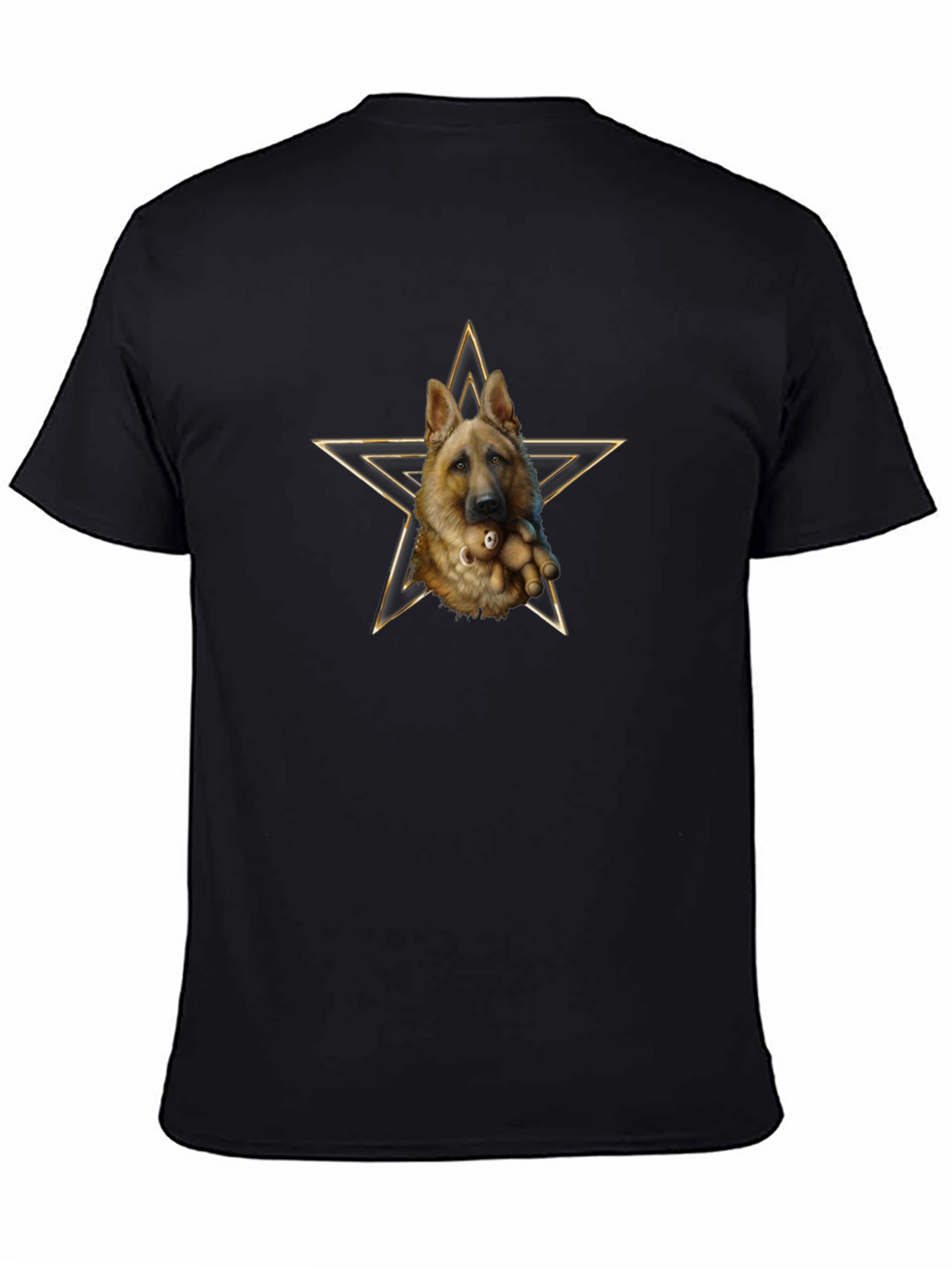 German Shepherd Dog Star Graphic T-Shirt