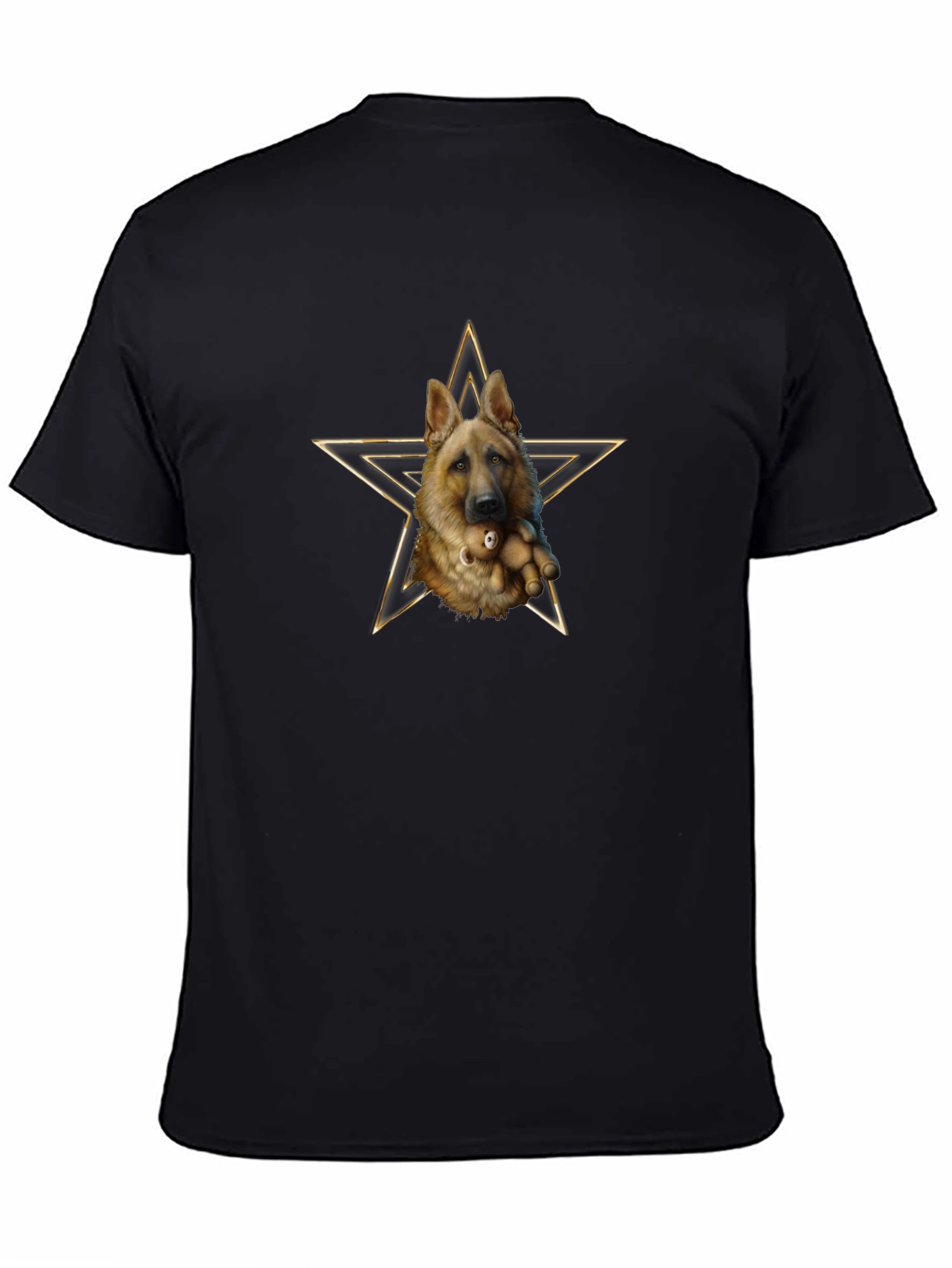 German Shepherd Dog Star Graphic T-Shirt