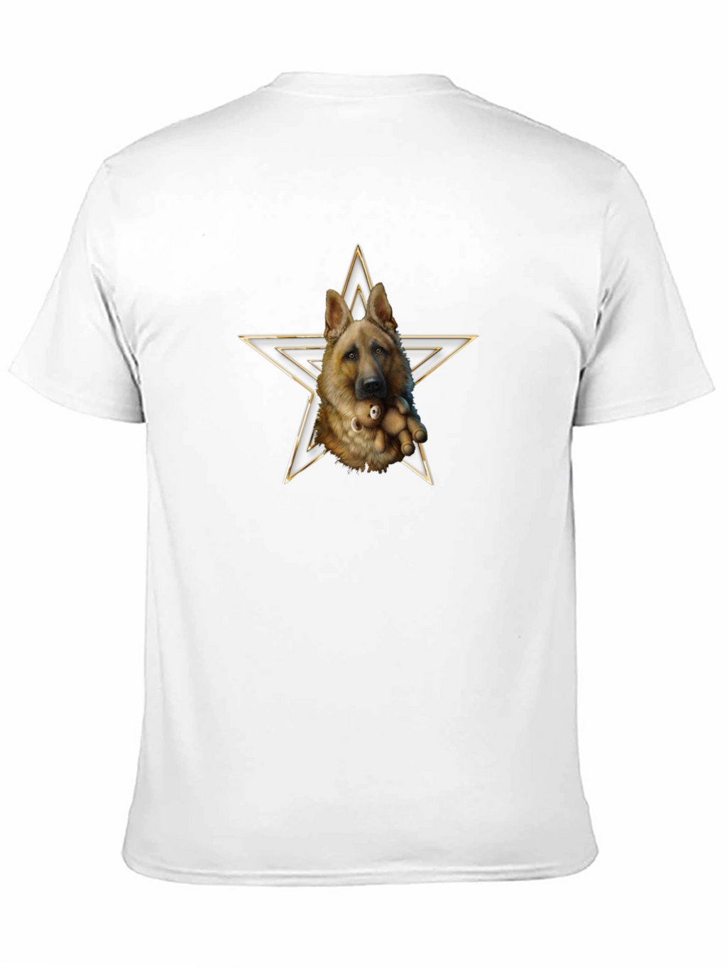 German Shepherd Dog Star Graphic T-Shirt
