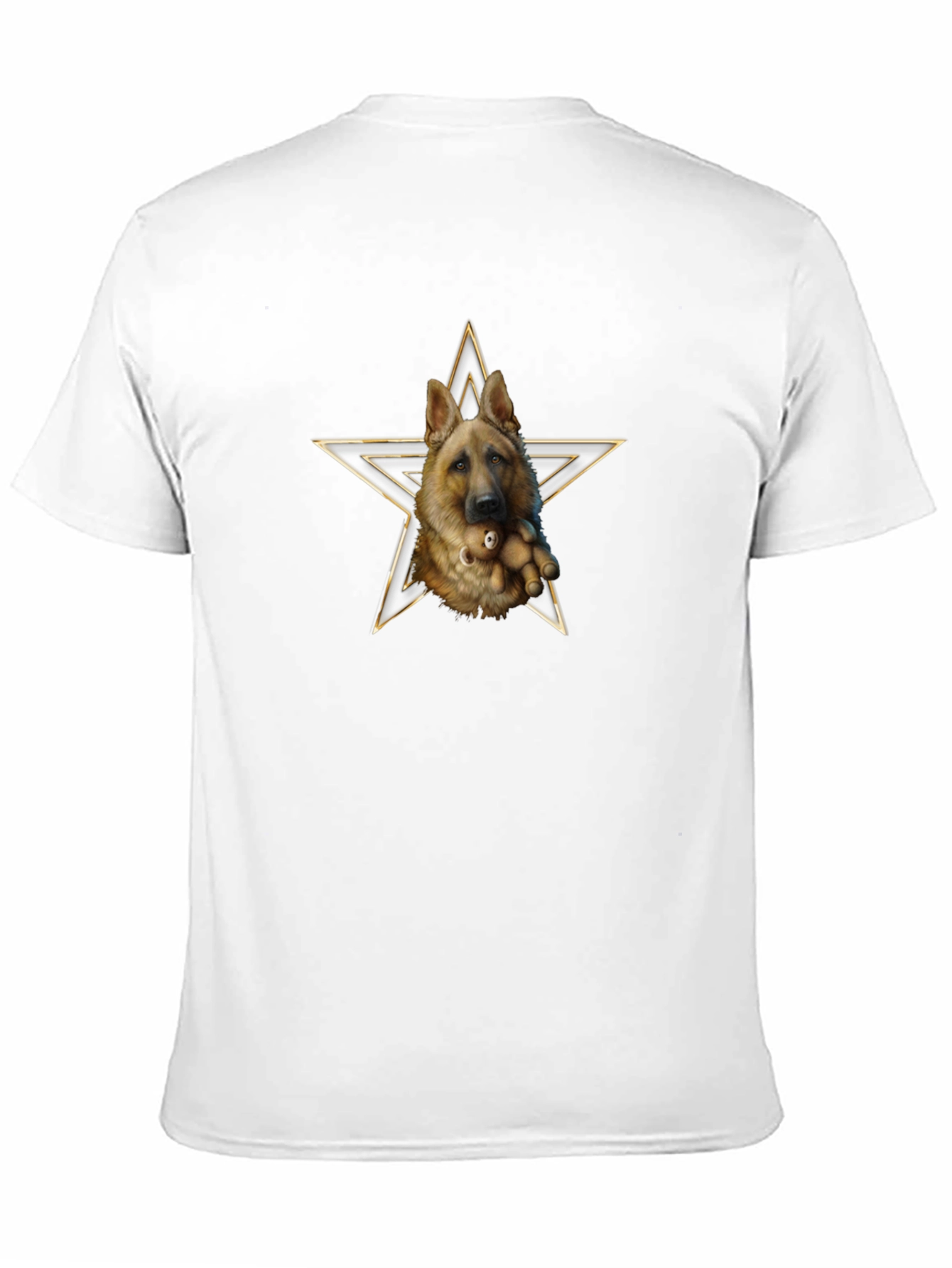 German Shepherd Dog Star Graphic T-Shirt
