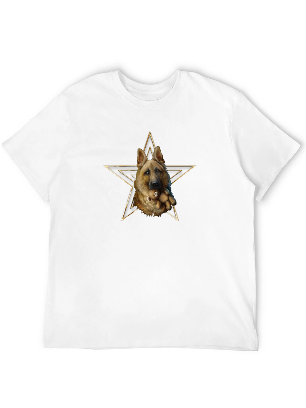 German Shepherd Dog Star Graphic T-Shirt