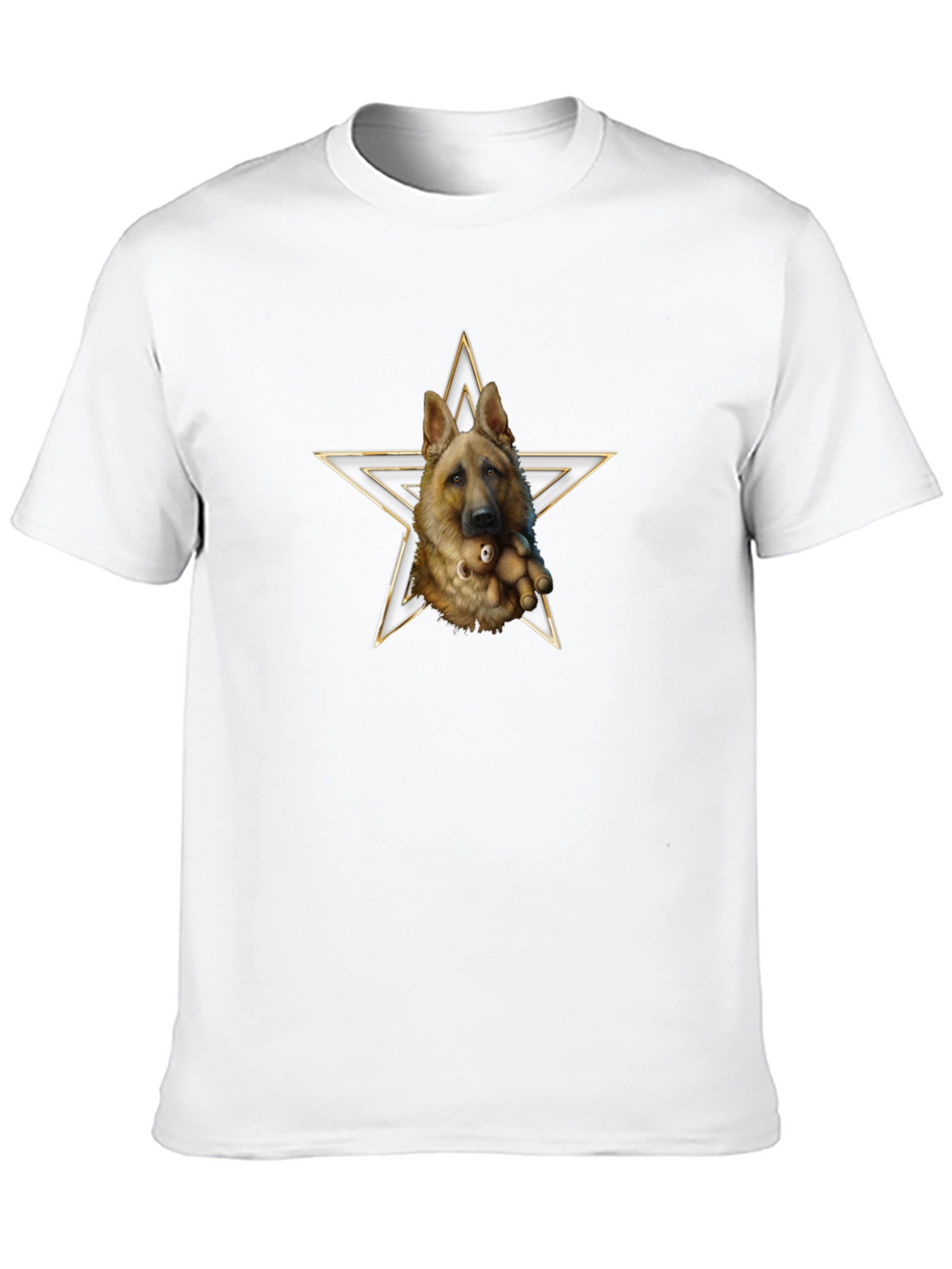 German Shepherd Dog Star Graphic T-Shirt