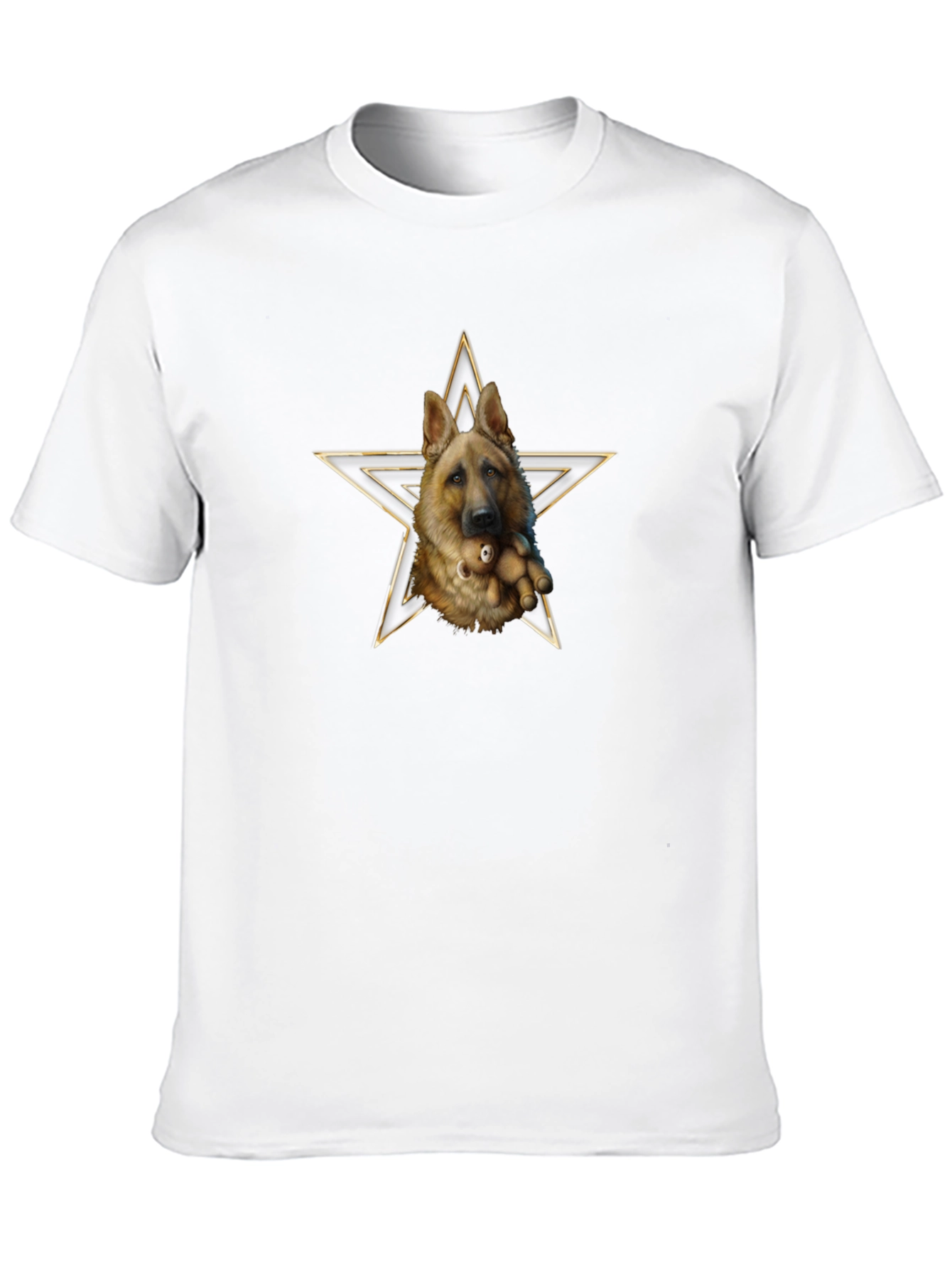German Shepherd Dog Star Graphic T-Shirt