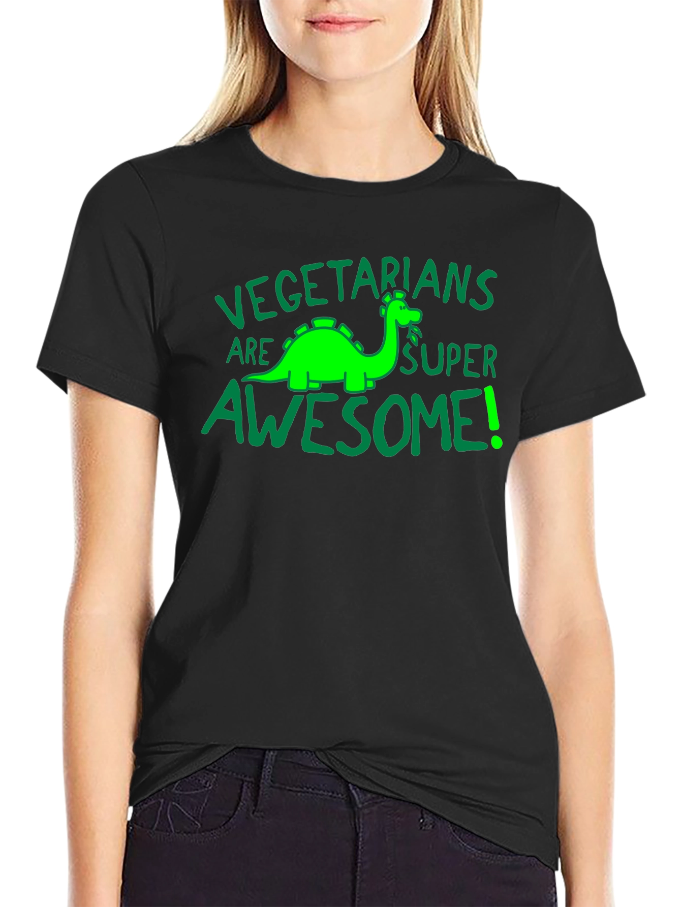 Vegetarian Dinosaur T-Shirt - Super Awesome Tee