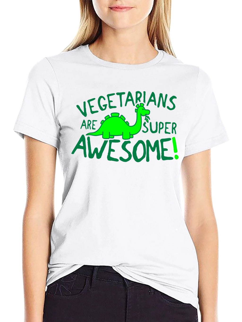 Vegetarian Dinosaur T-Shirt - Super Awesome Tee