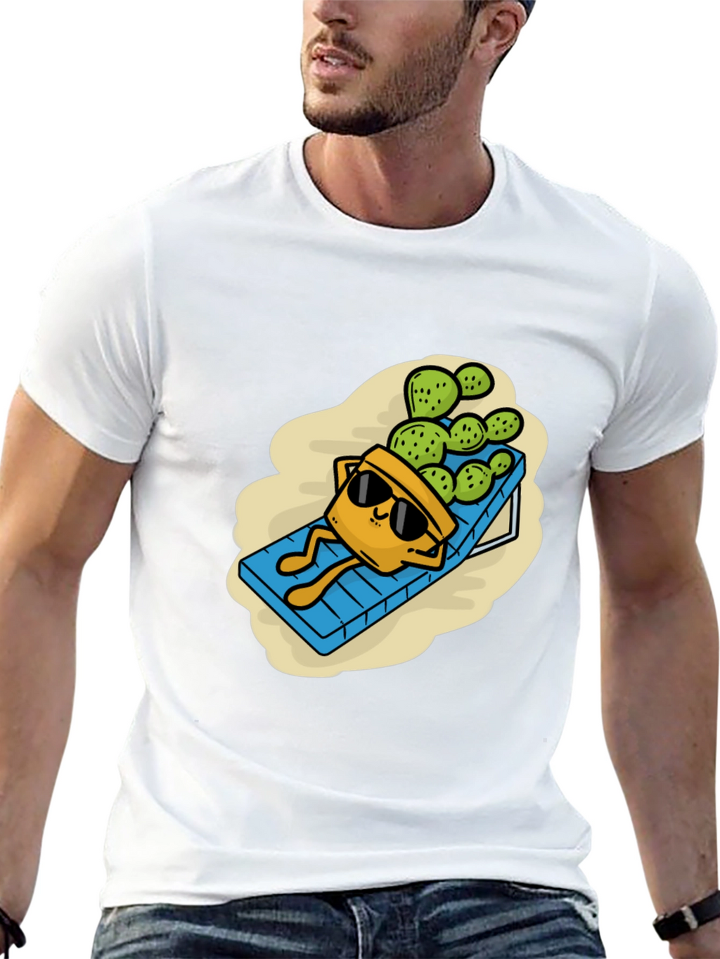 Relaxing Cactus T-Shirt - Funny Graphic Tee