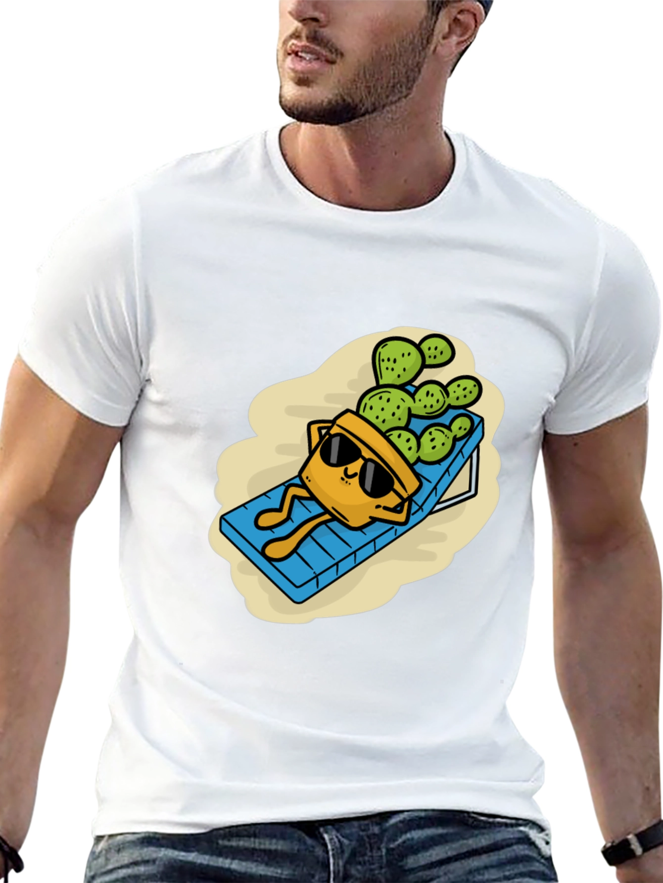 Relaxing Cactus T-Shirt - Funny Graphic Tee