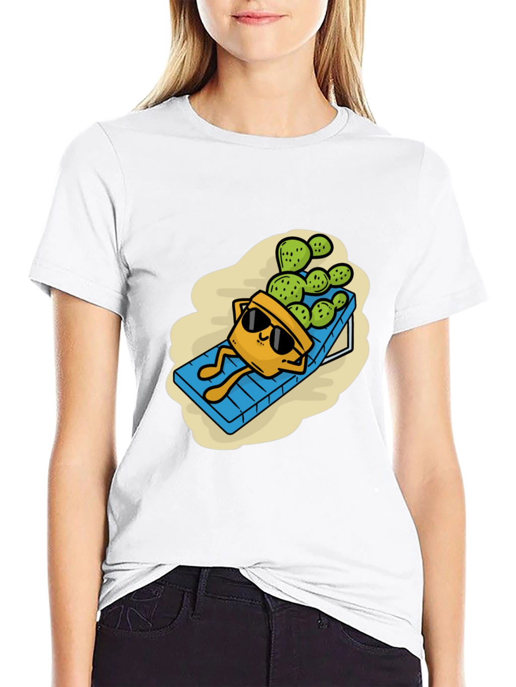Relaxing Cactus T-Shirt - Funny Graphic Tee