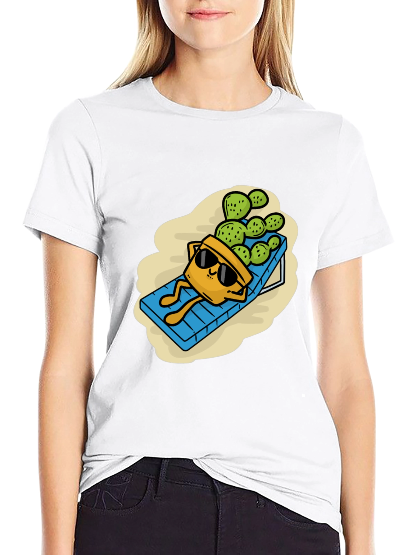 Relaxing Cactus T-Shirt - Funny Graphic Tee