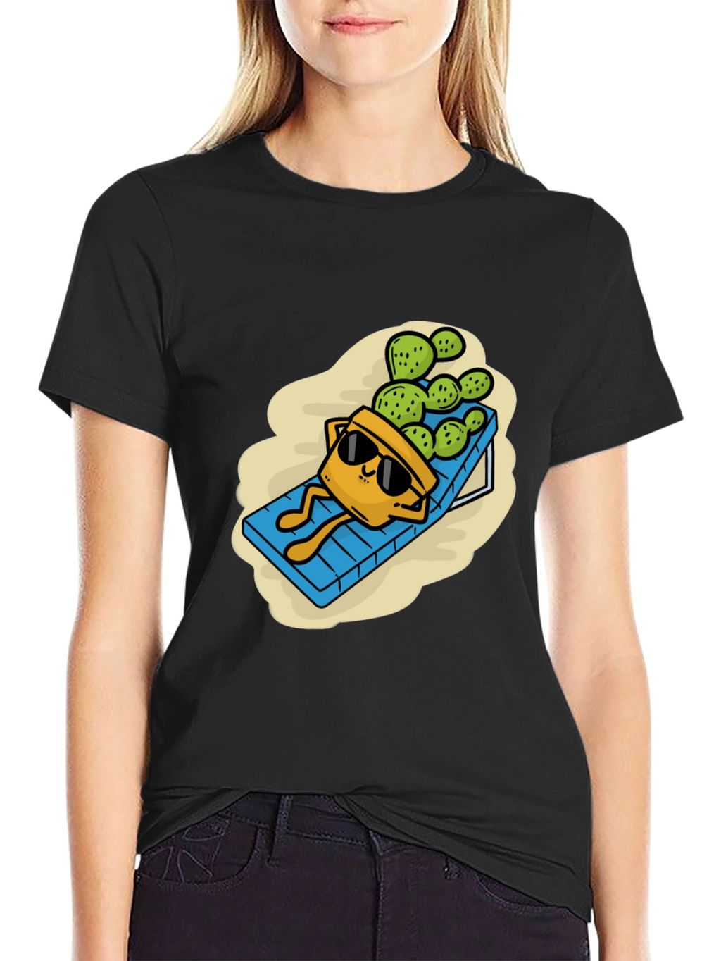Relaxing Cactus T-Shirt - Funny Graphic Tee