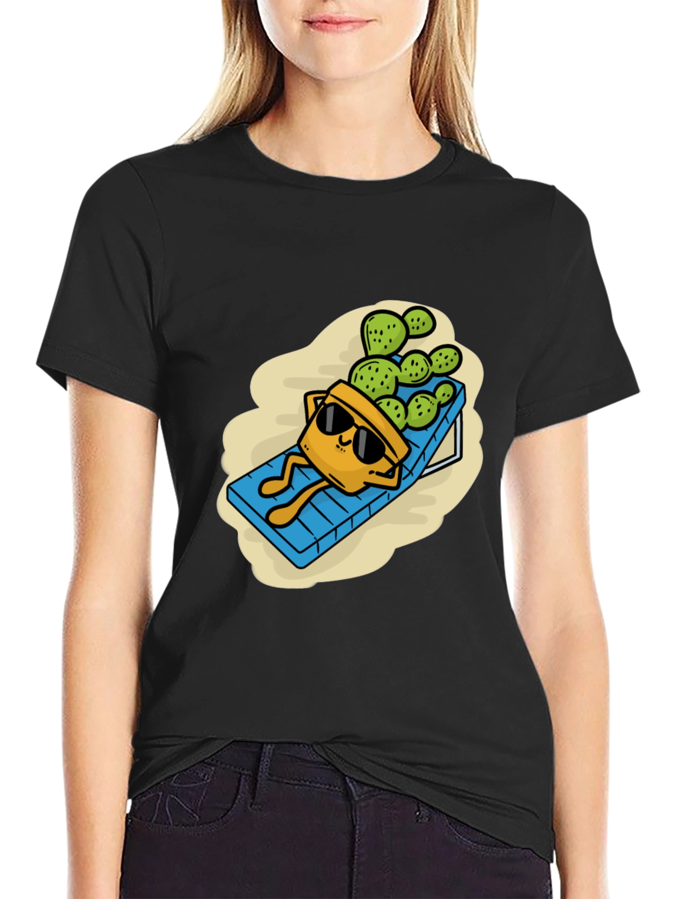 Relaxing Cactus T-Shirt - Funny Graphic Tee