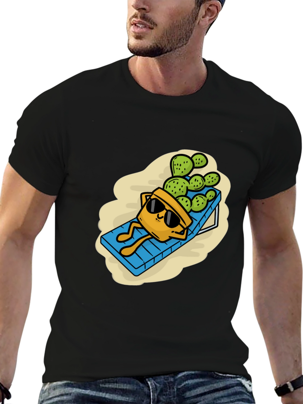 Relaxing Cactus T-Shirt - Funny Graphic Tee