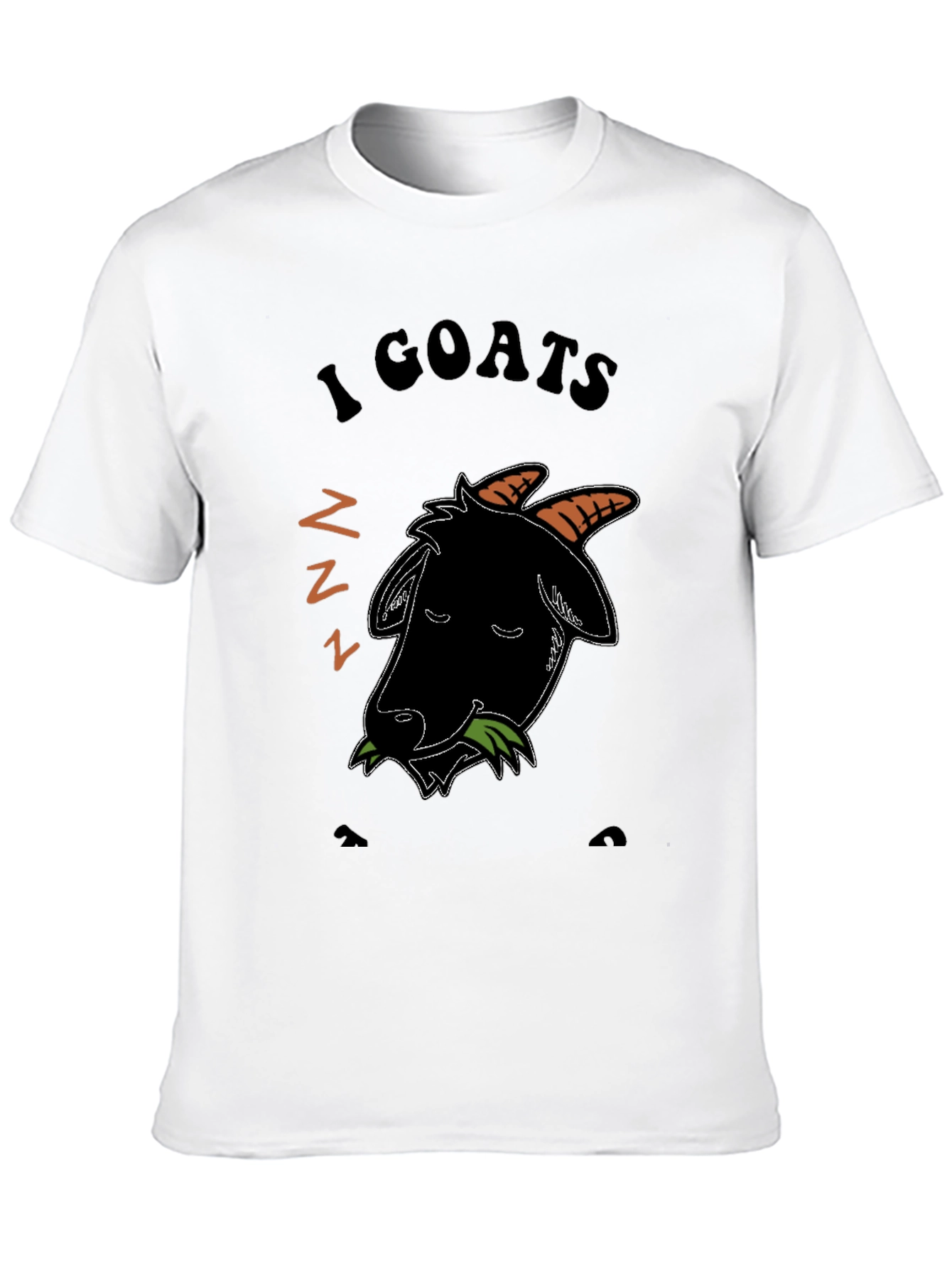 I Love Goats T-Shirt - Black Cotton Blend