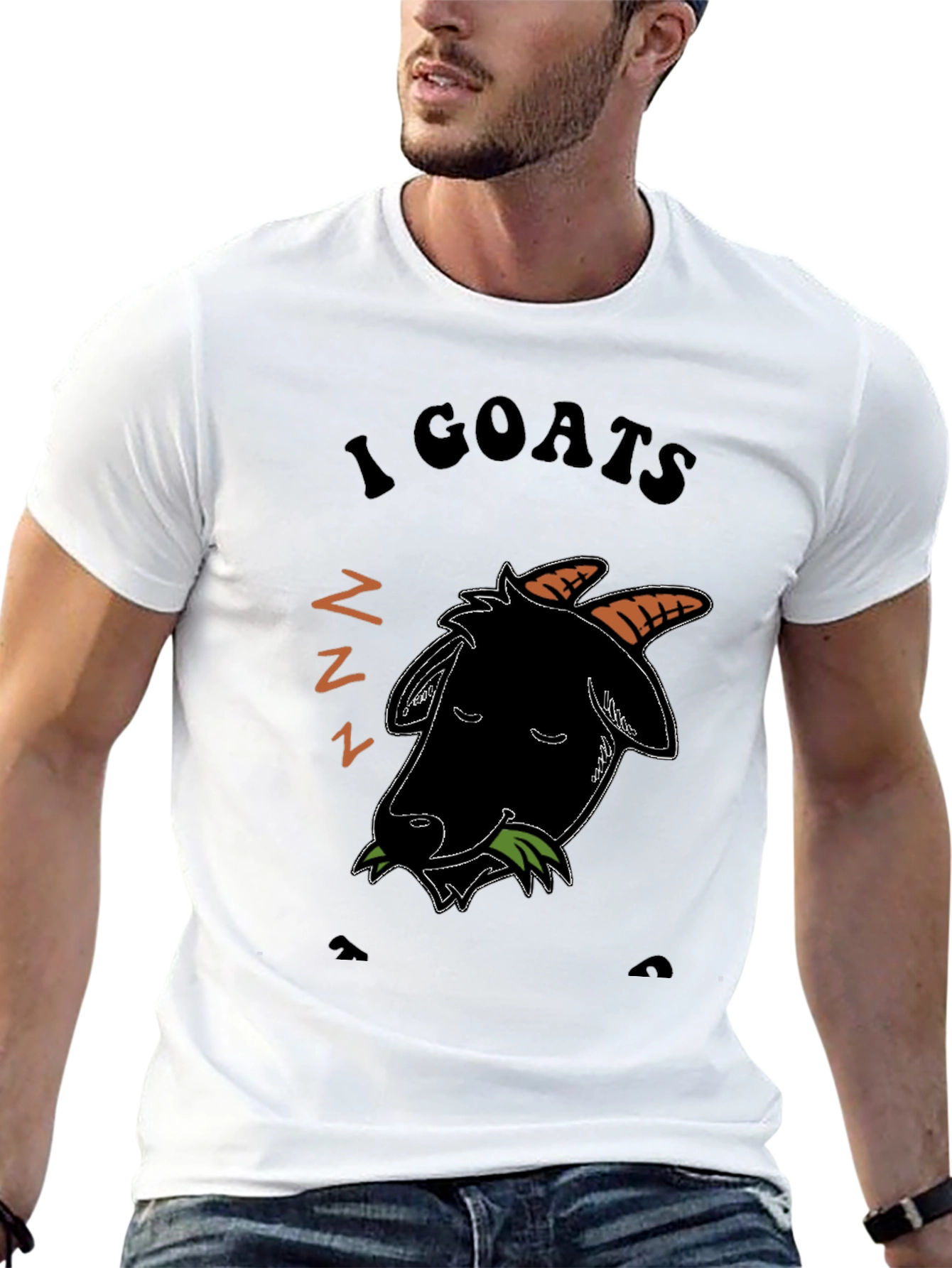I Love Goats T-Shirt - Black Cotton Blend