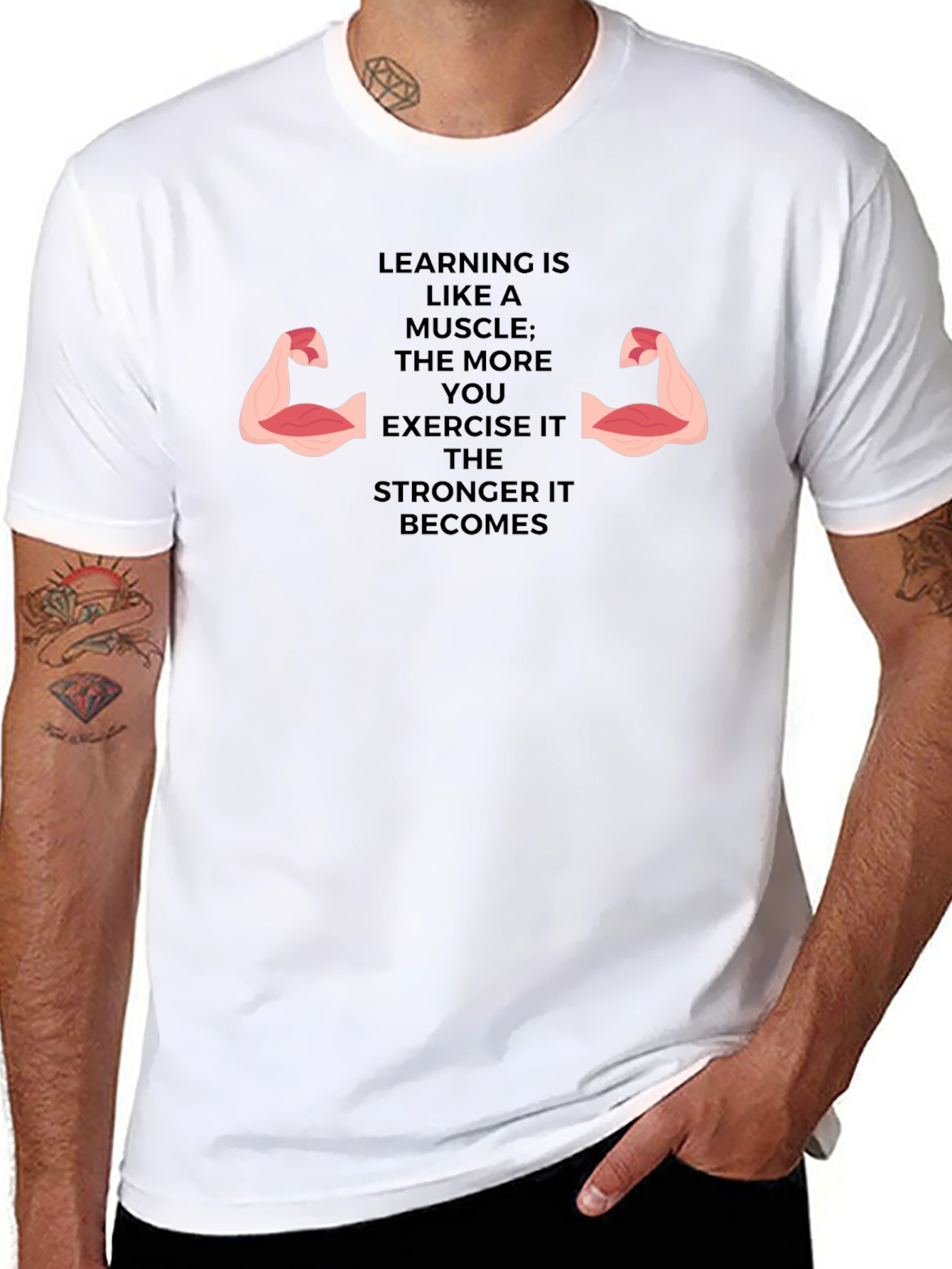 Learning Muscle Tee - Exercise Your Mind
