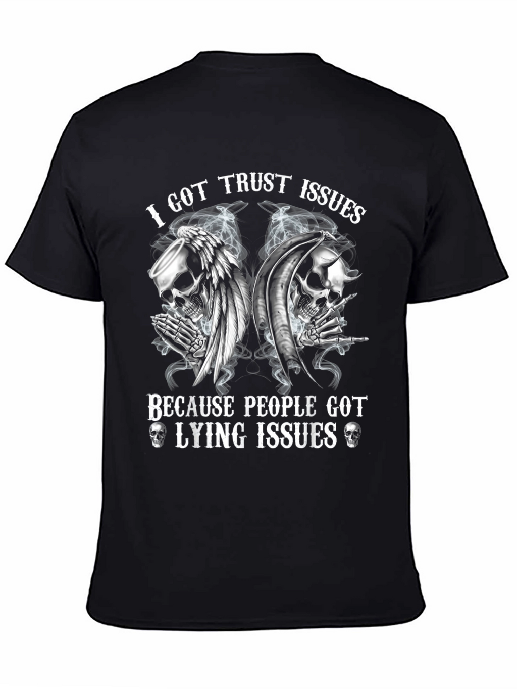 I Got Trust Issues Graphic Tee - Black