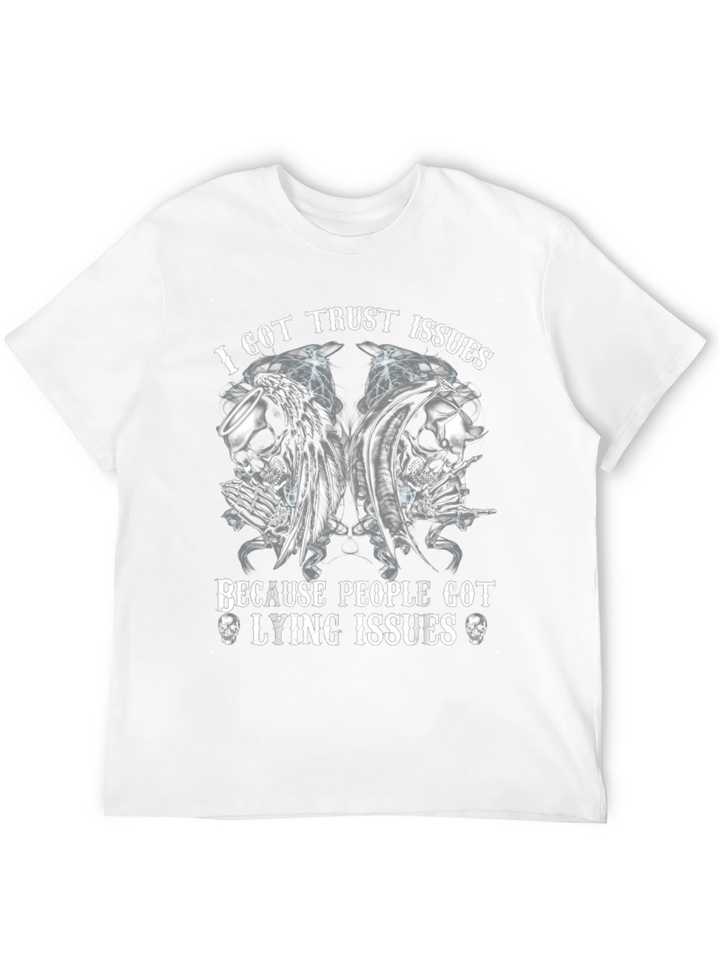 I Got Trust Issues Graphic Tee - Black