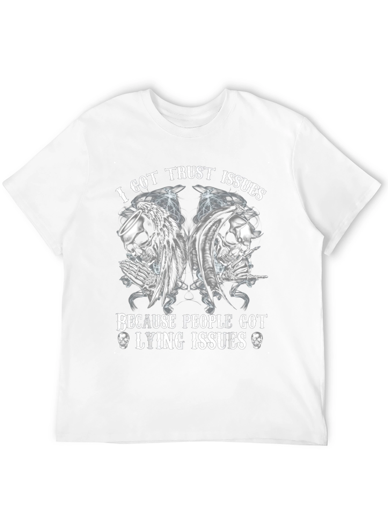 I Got Trust Issues Graphic Tee - Black