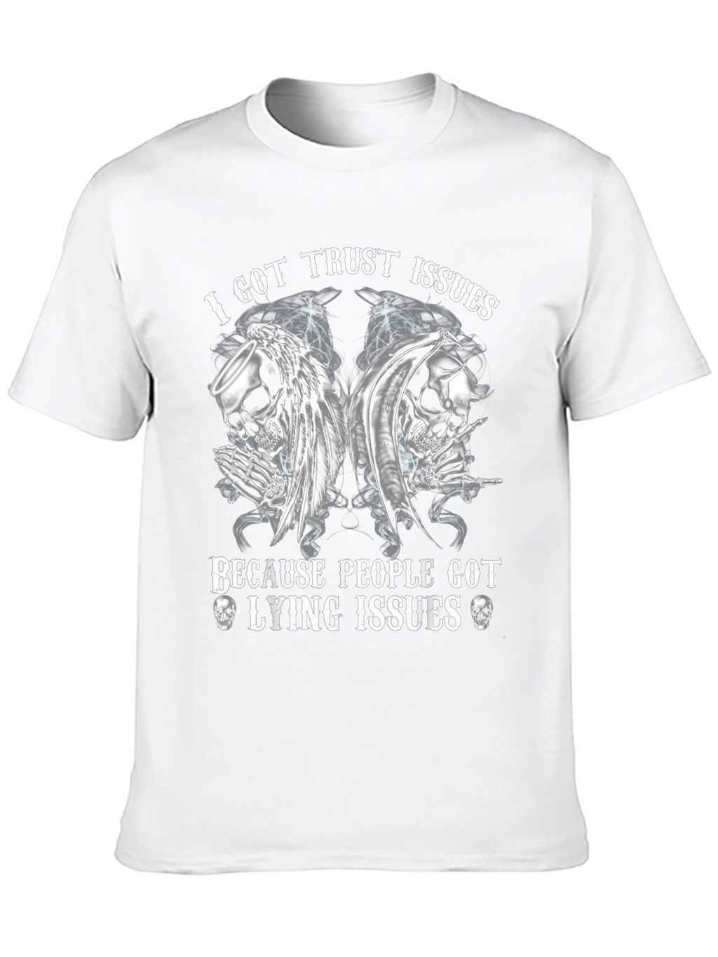 I Got Trust Issues Graphic Tee - Black