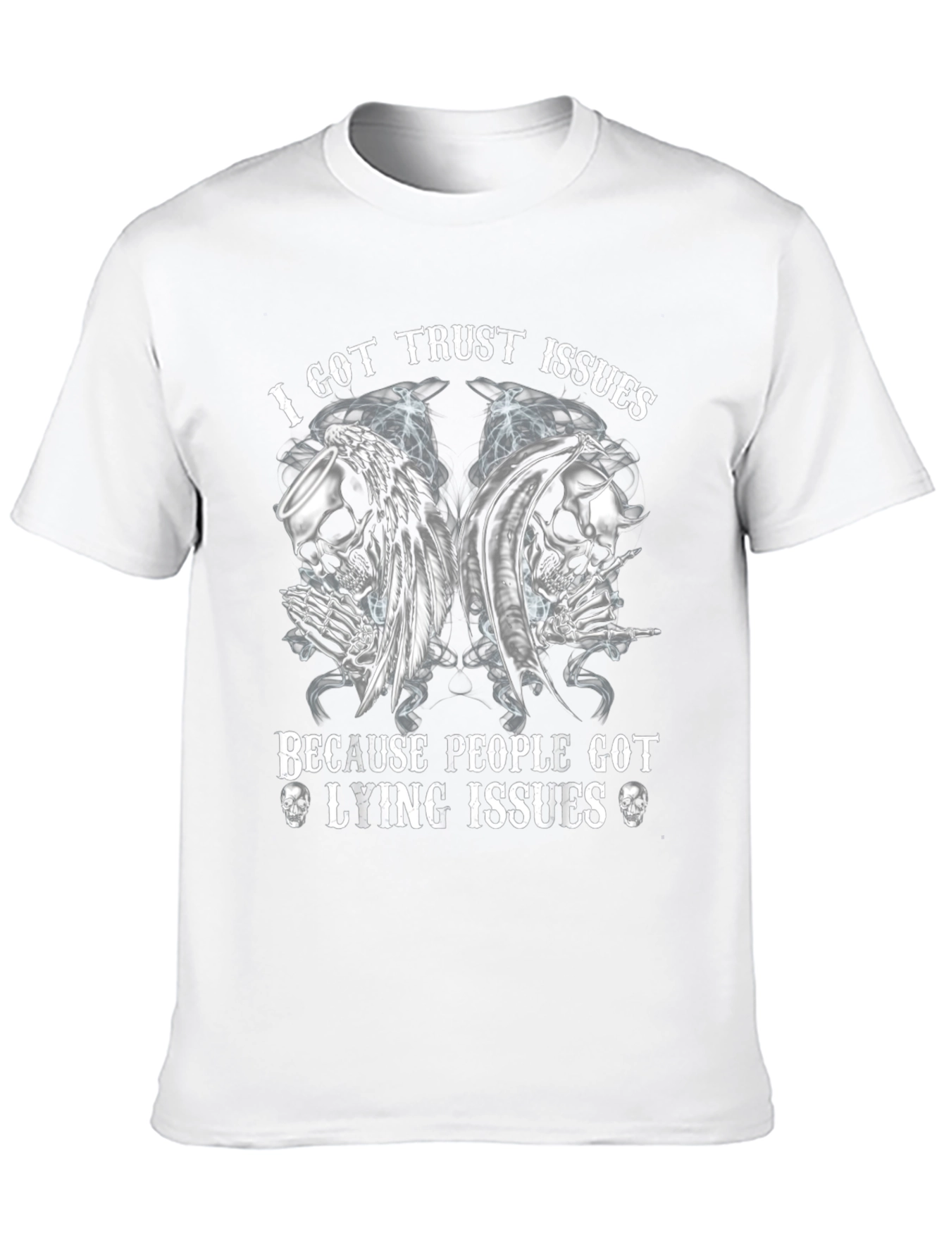 I Got Trust Issues Graphic Tee - Black