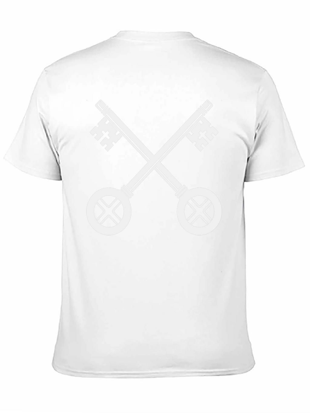 Crossed Keys Black T-Shirt - Papal Symbol