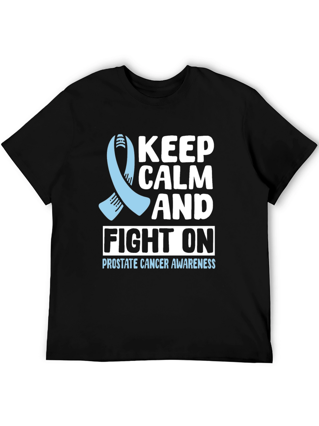 Prostate Cancer Awareness T-Shirt Keep Calm and Fight On