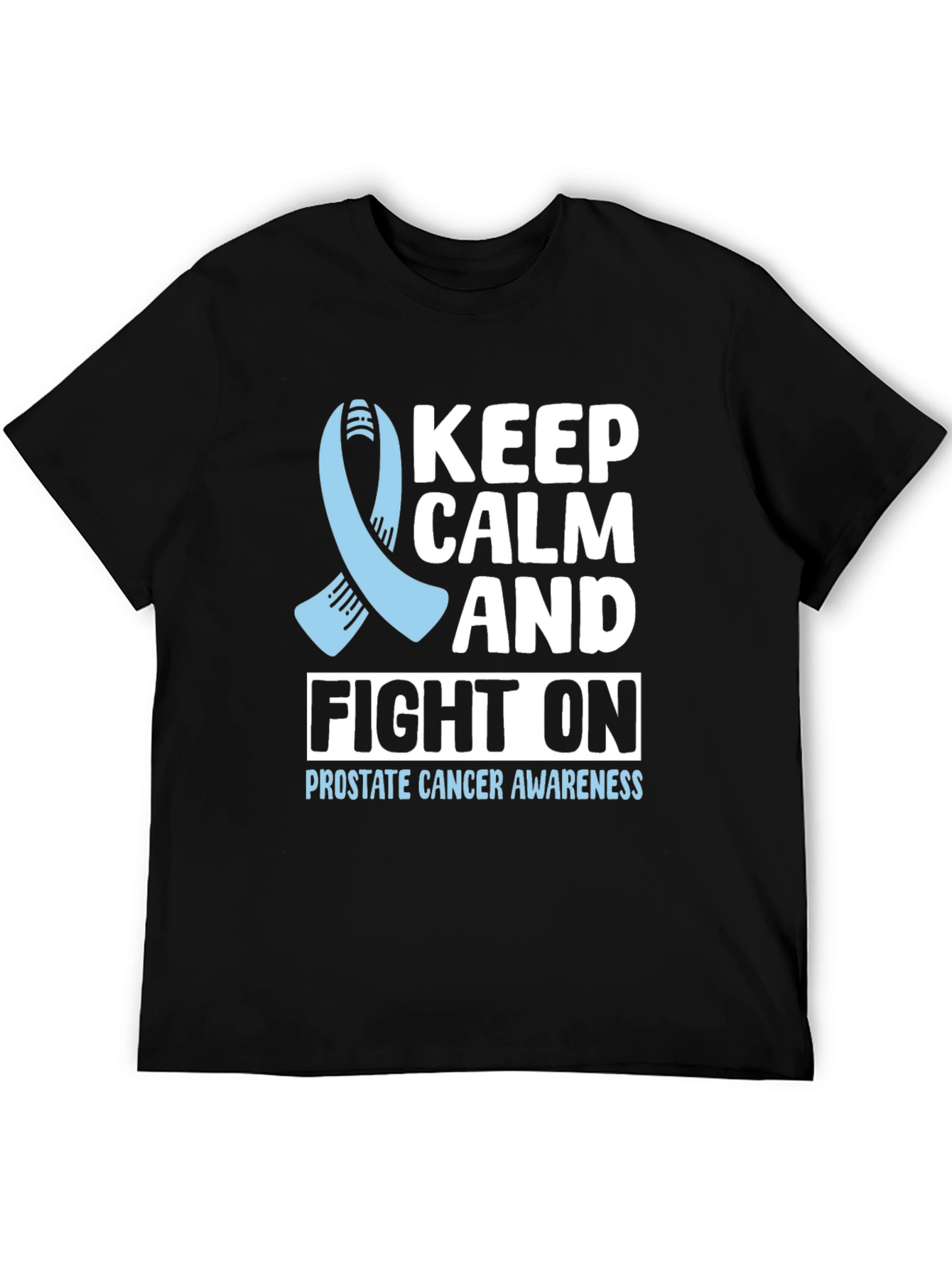 Prostate Cancer Awareness T-Shirt Keep Calm and Fight On