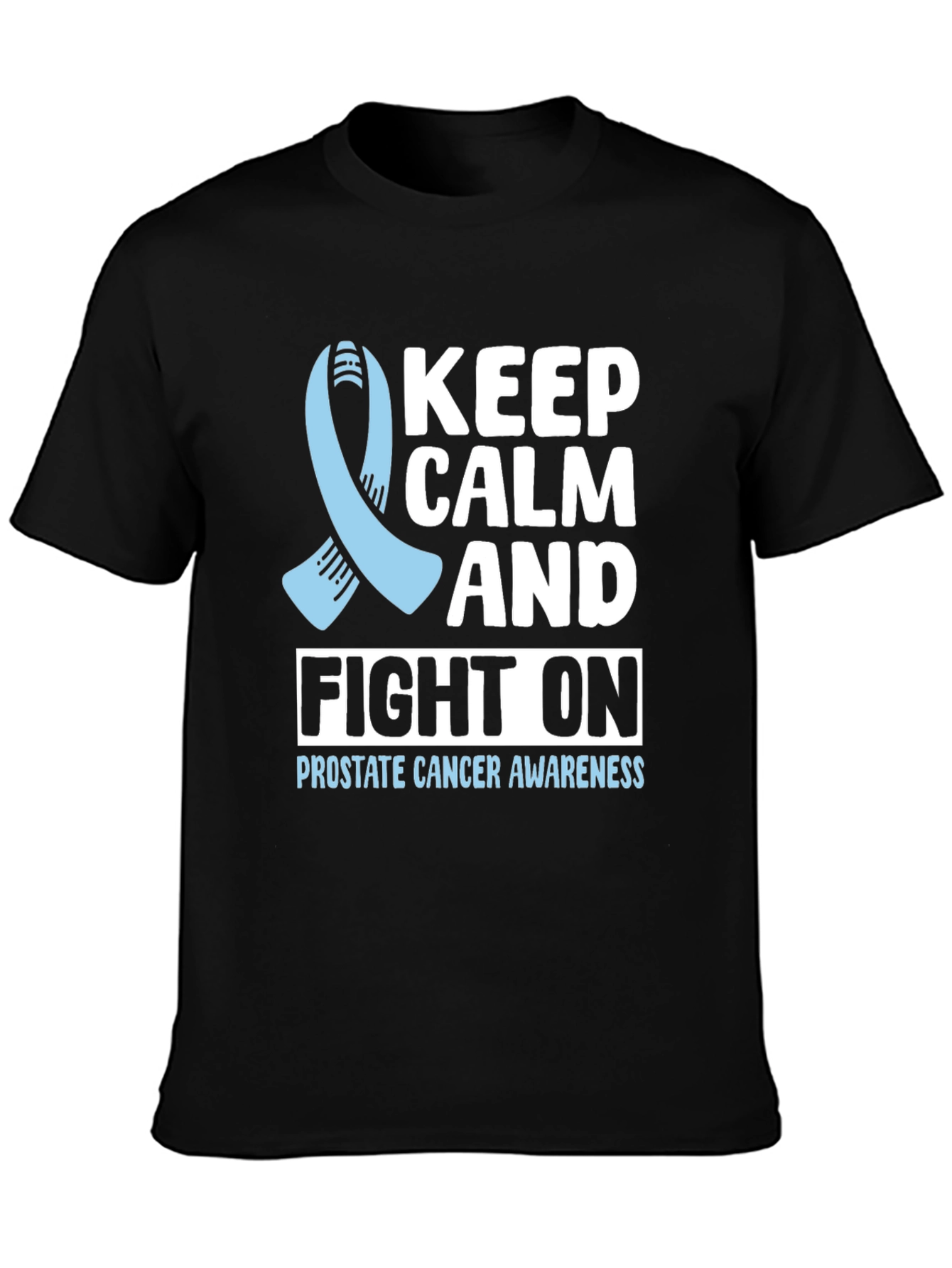 Prostate Cancer Awareness T-Shirt Keep Calm and Fight On