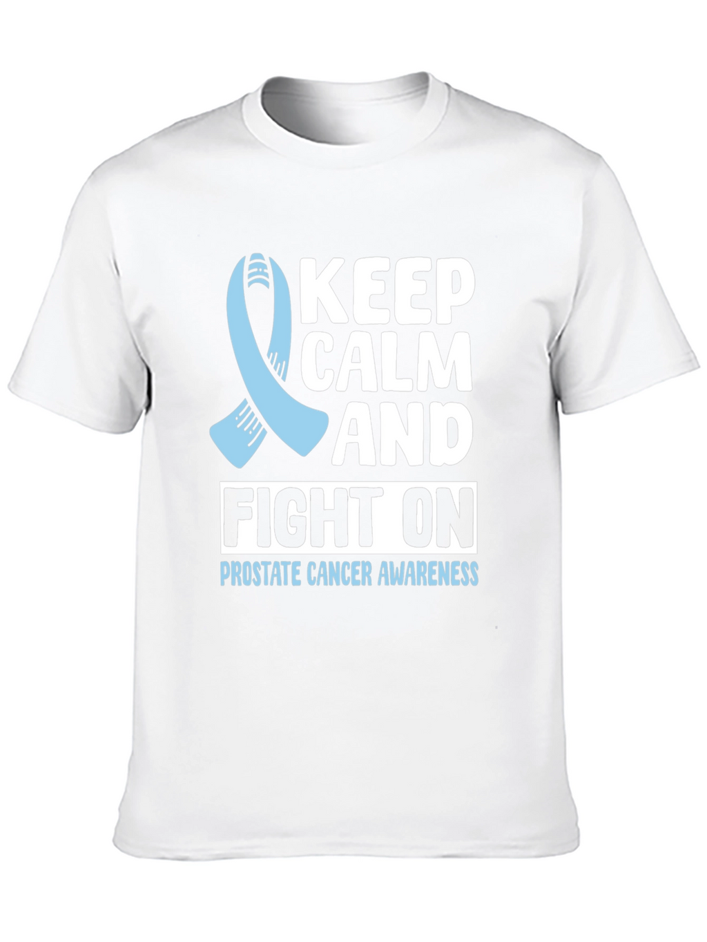Prostate Cancer Awareness T-Shirt Keep Calm and Fight On