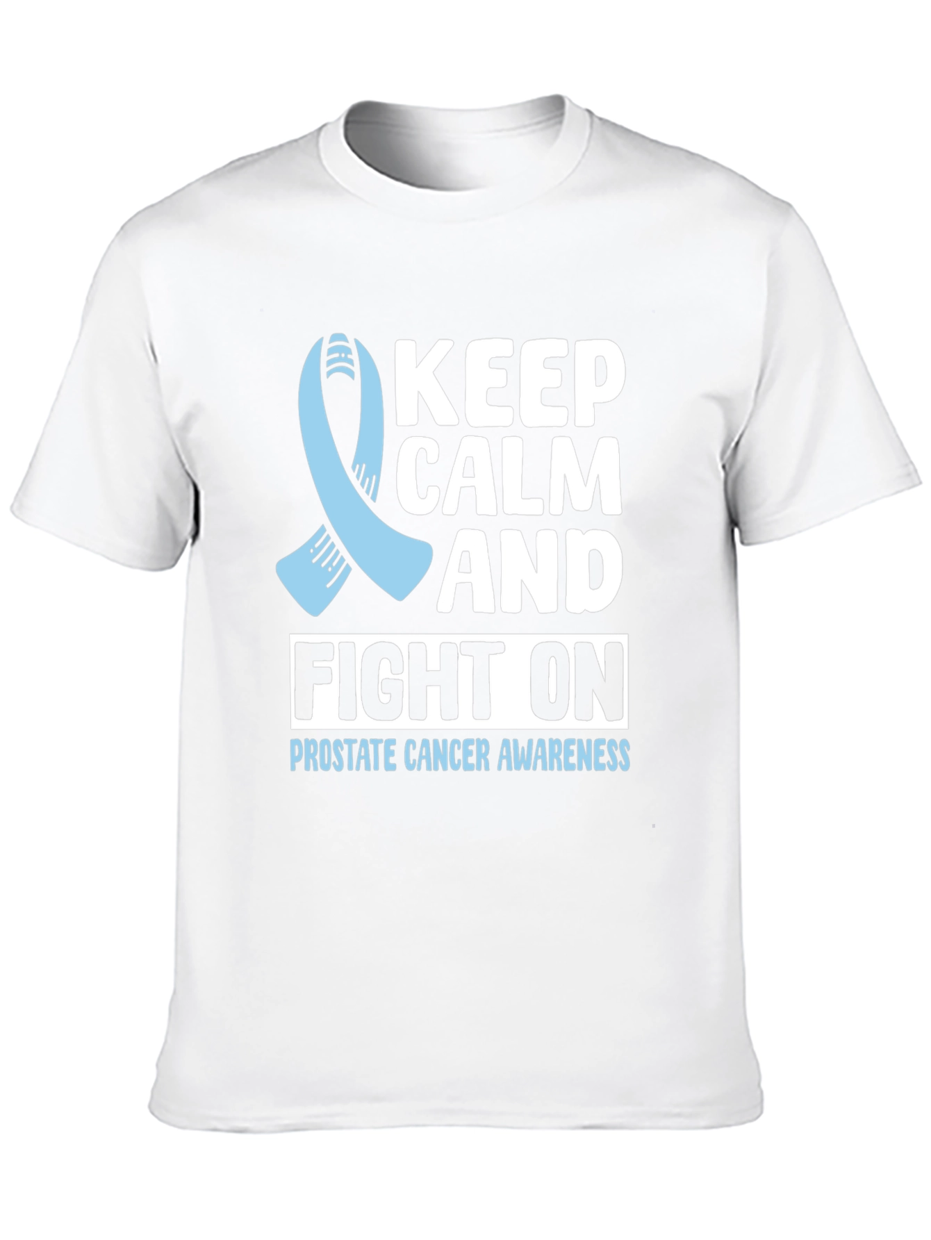 Prostate Cancer Awareness T-Shirt Keep Calm and Fight On