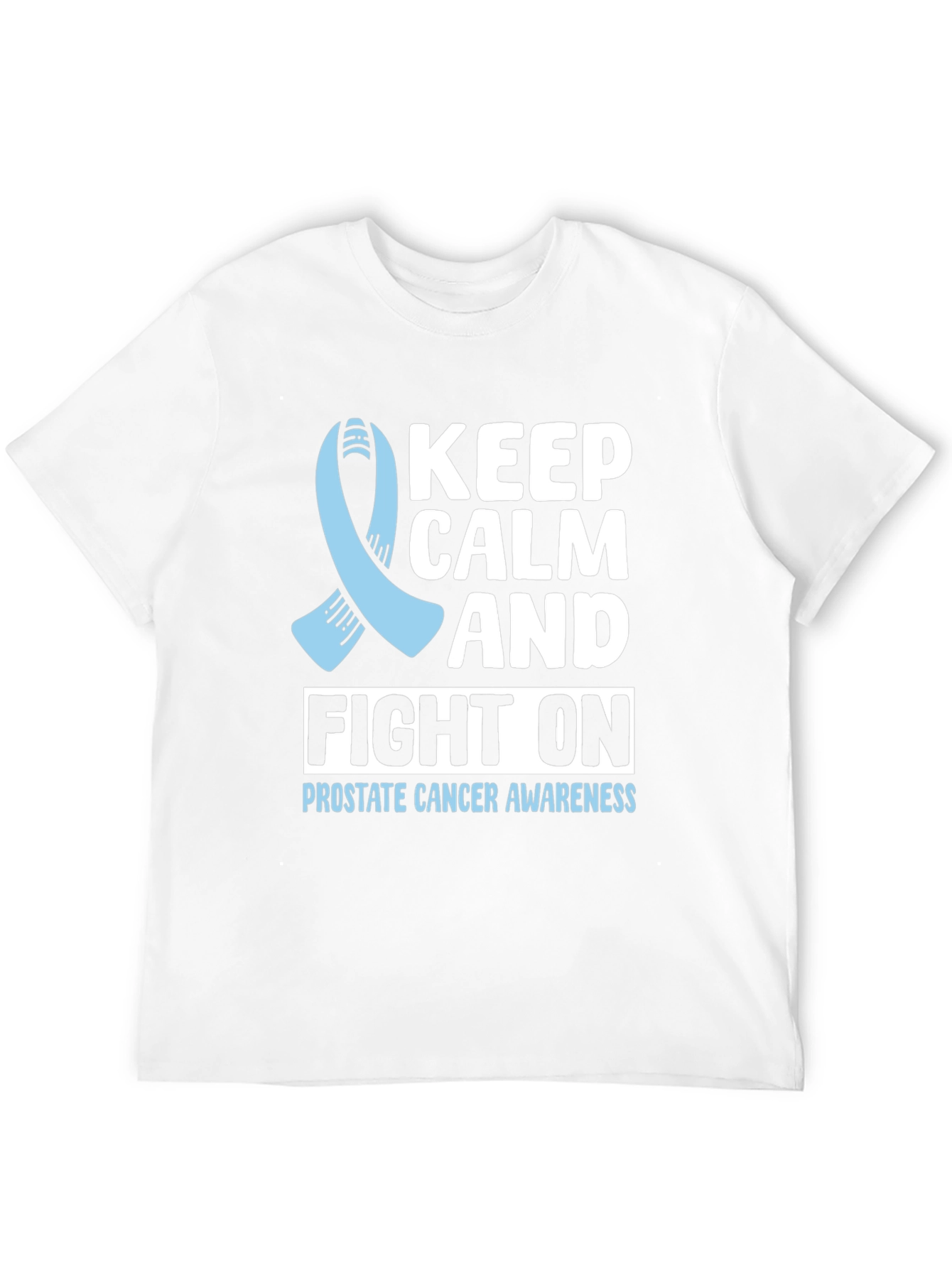 Prostate Cancer Awareness T-Shirt Keep Calm and Fight On