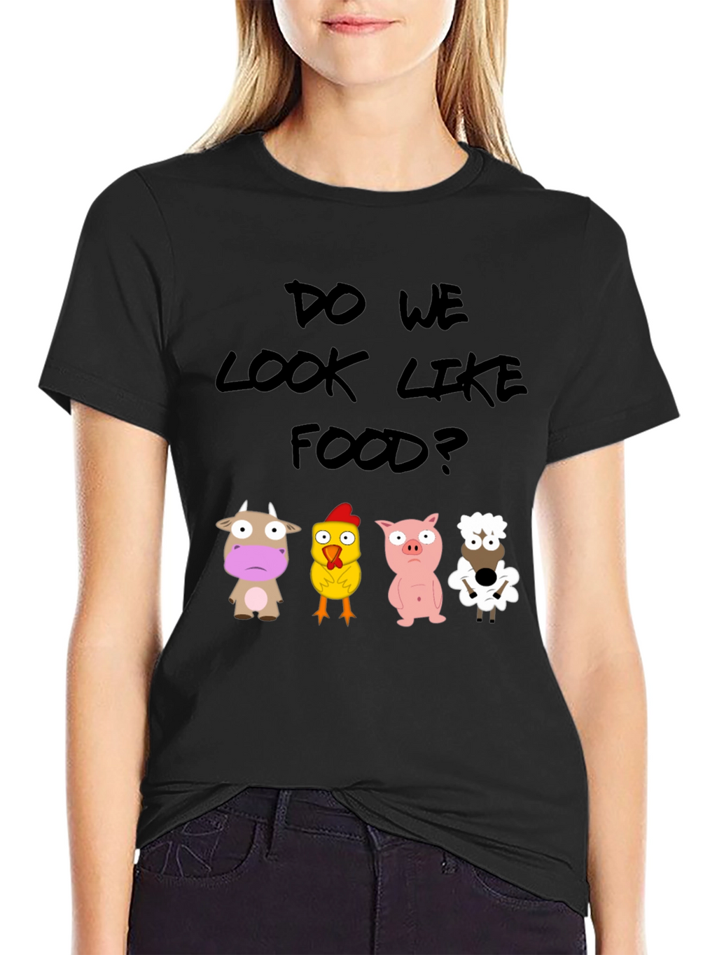 Do We Look Like Food? Novelty T-Shirt