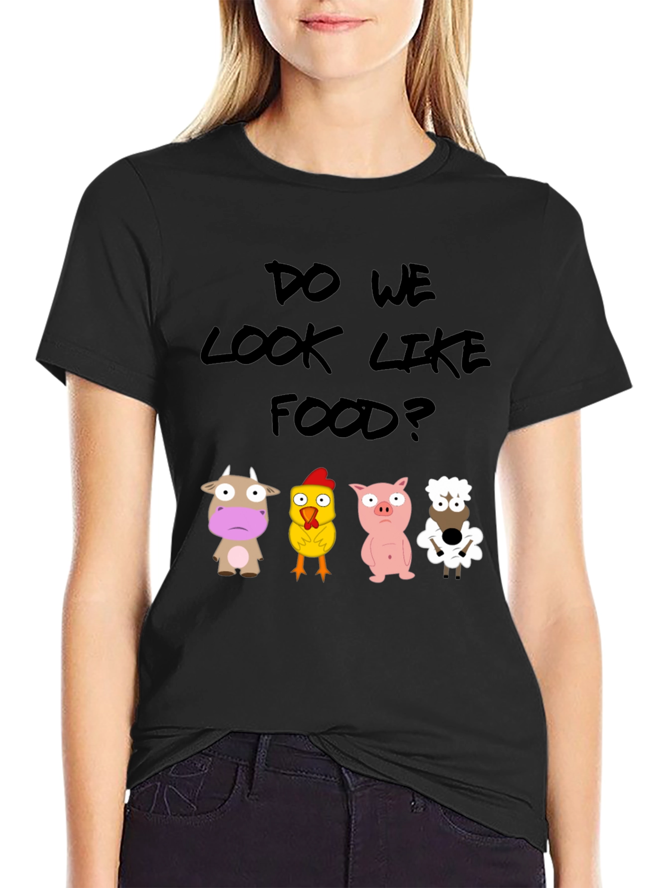 Do We Look Like Food? Novelty T-Shirt