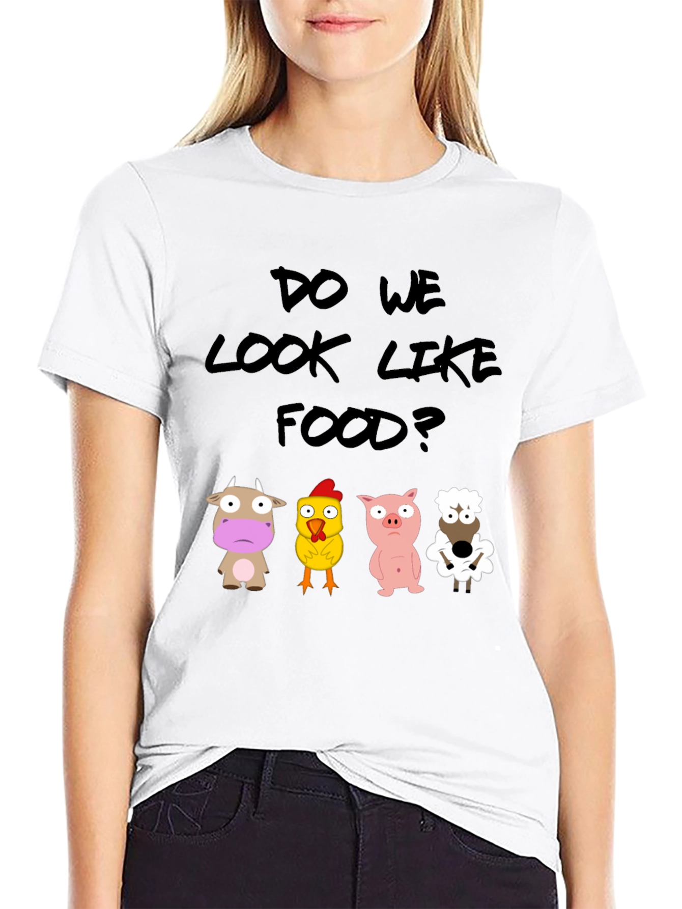 Do We Look Like Food? Novelty T-Shirt