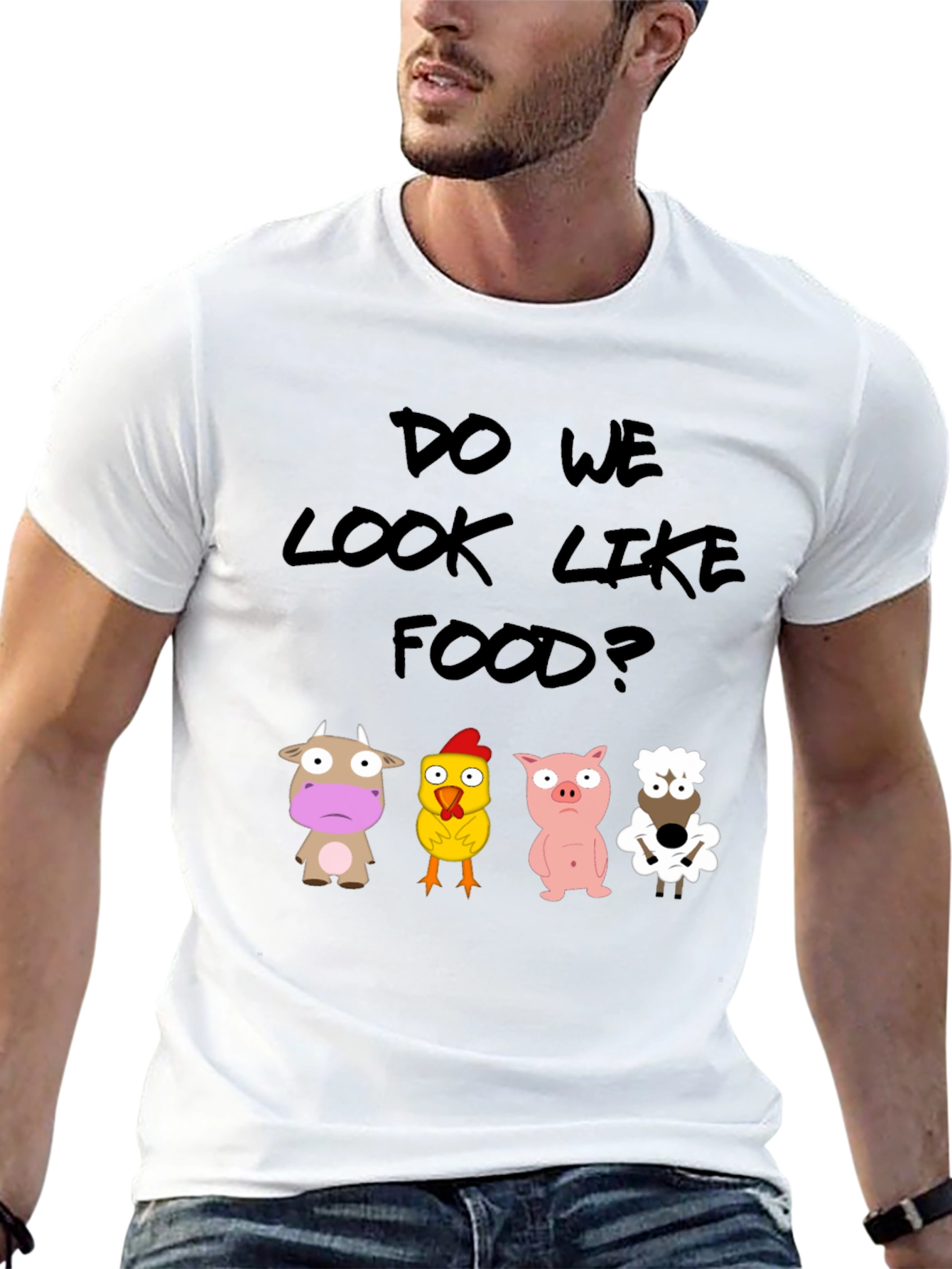 Do We Look Like Food? Novelty T-Shirt