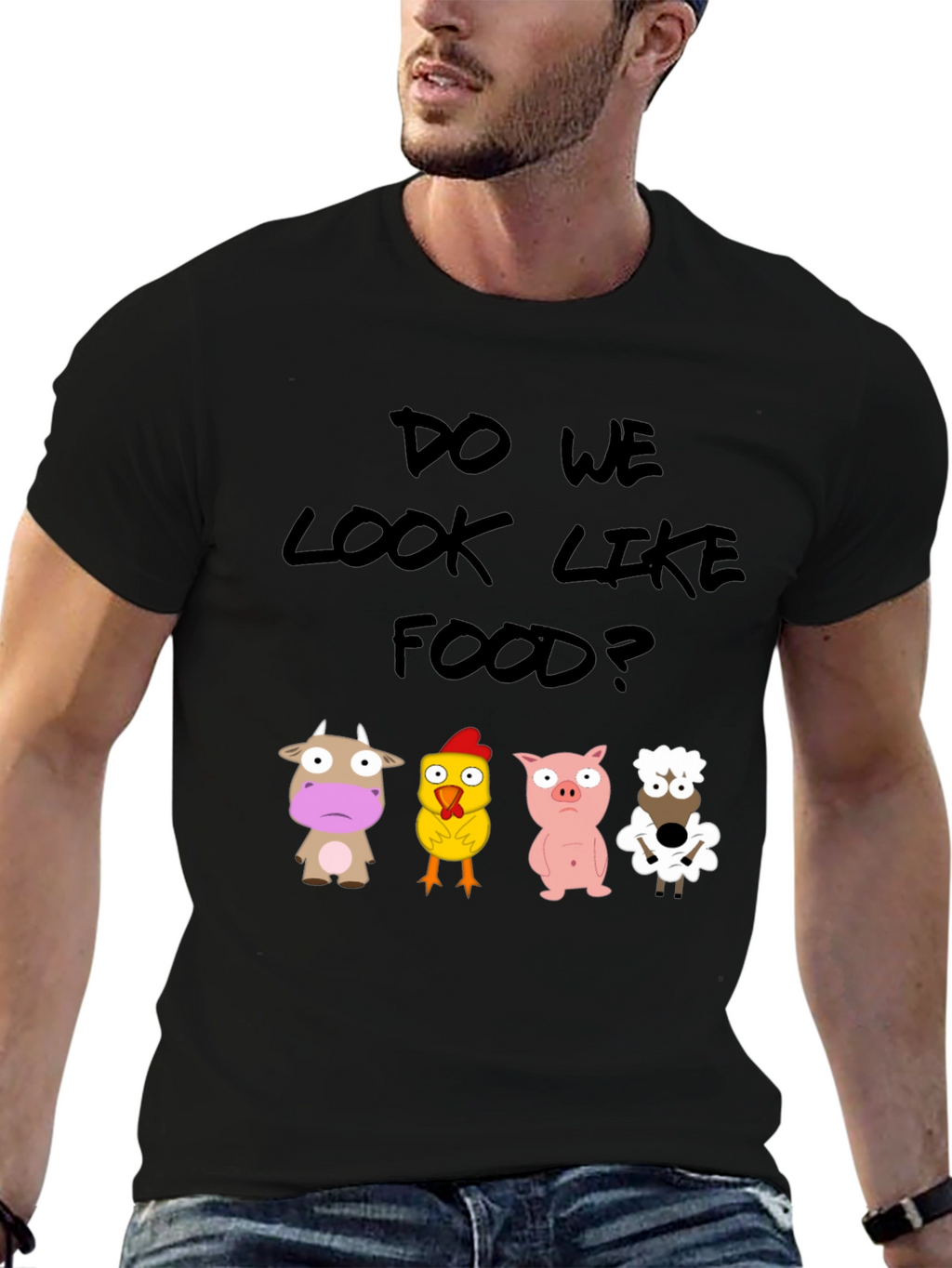Do We Look Like Food? Novelty T-Shirt