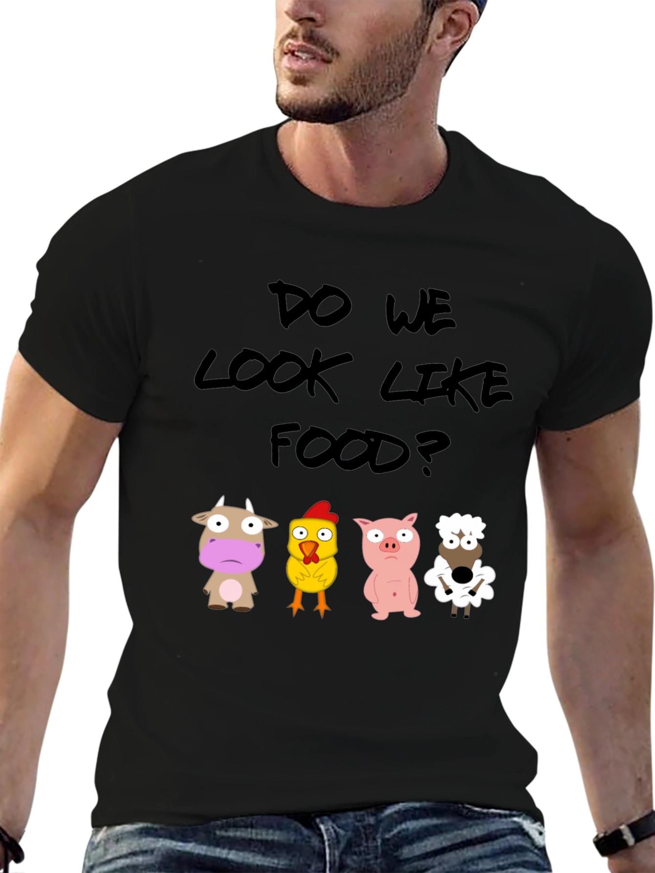 Do We Look Like Food? Novelty T-Shirt