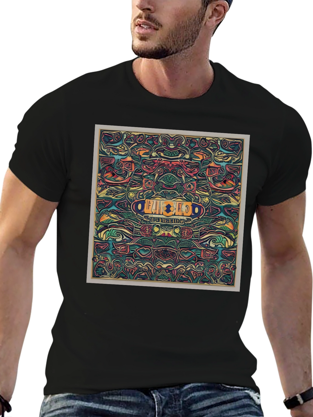 Abstract Patterned T-Shirt