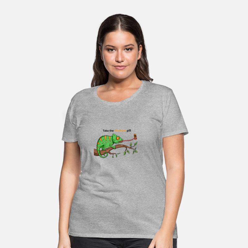 Bitcoin Chameleon BTC logo Crypto lover Hodl