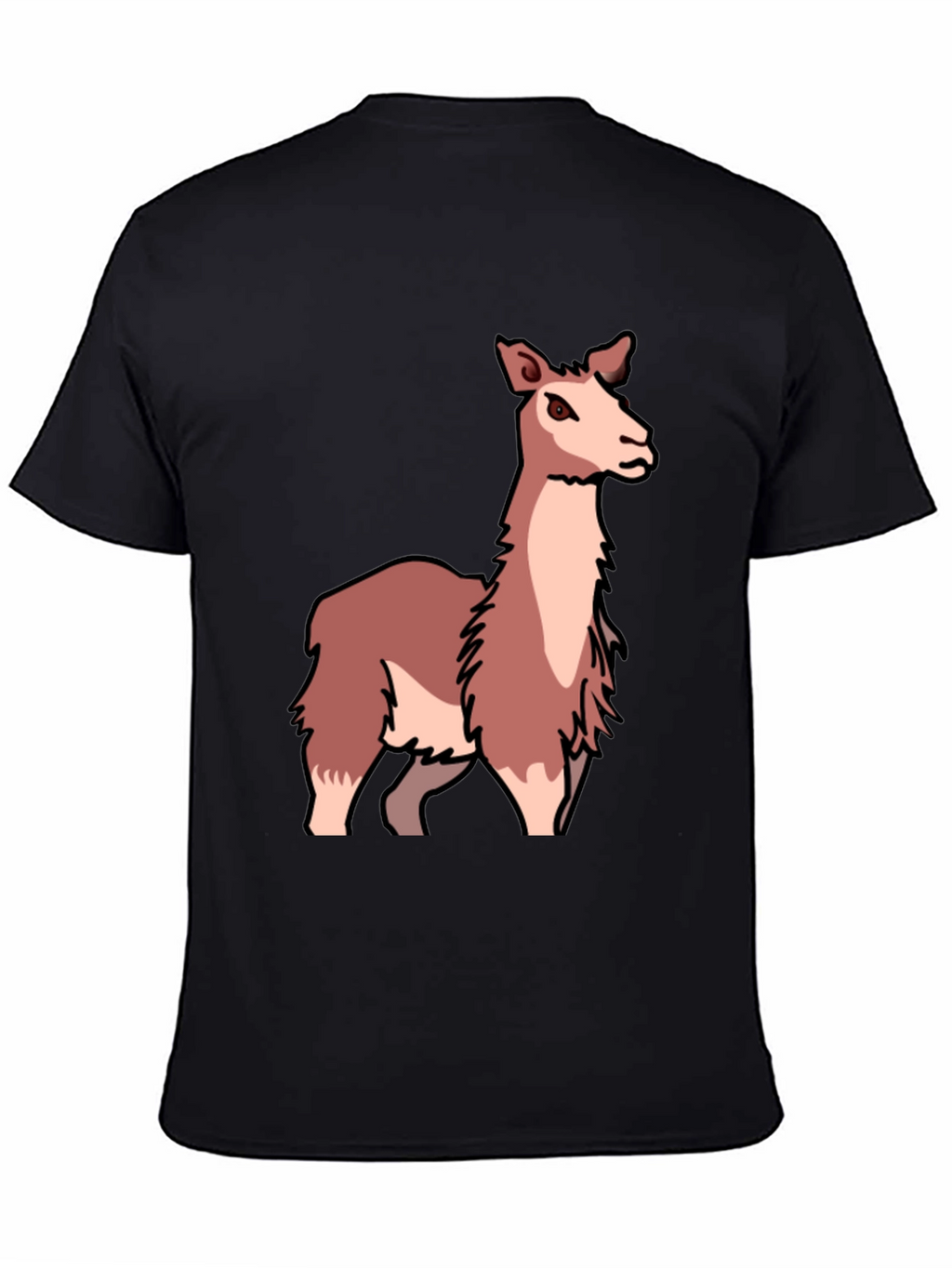 Llama Graphic Tee - Soft & Stylish Black T-Shirt