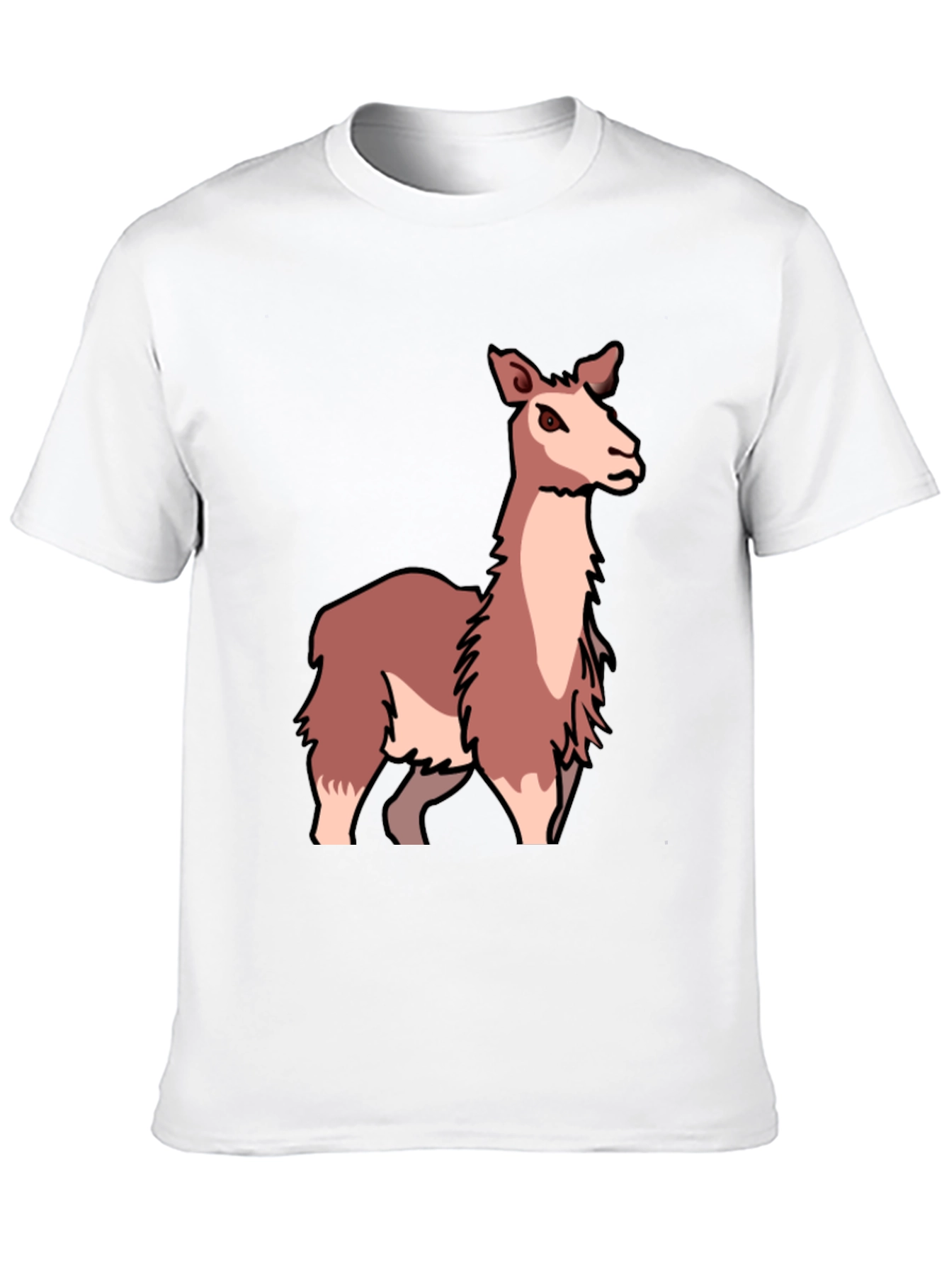 Llama Graphic Tee - Soft & Stylish Black T-Shirt