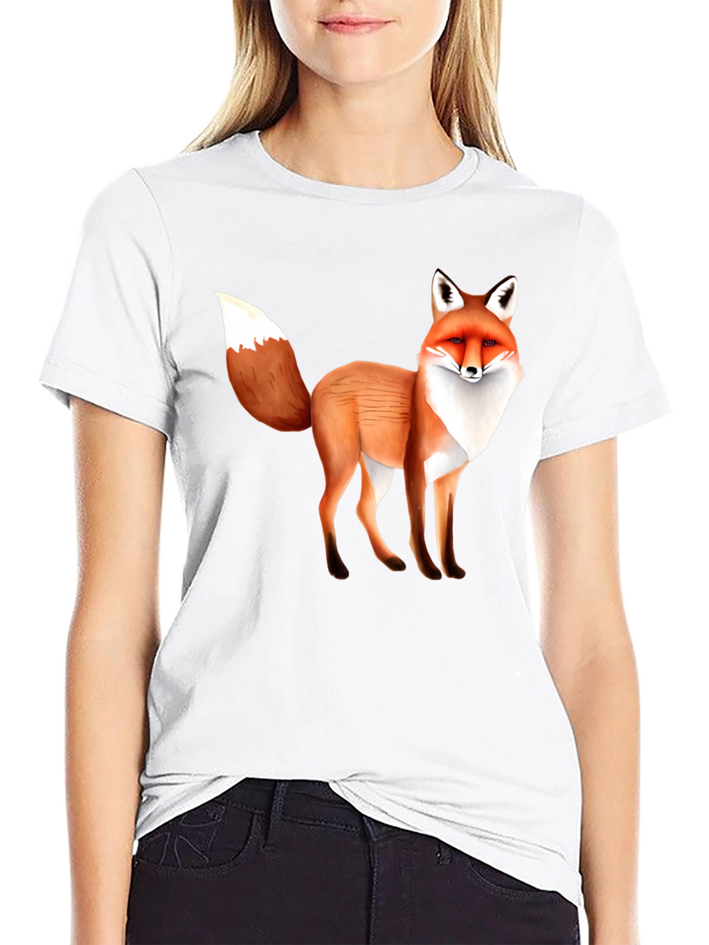Fox Graphic T-Shirt - Unisex Black Tee