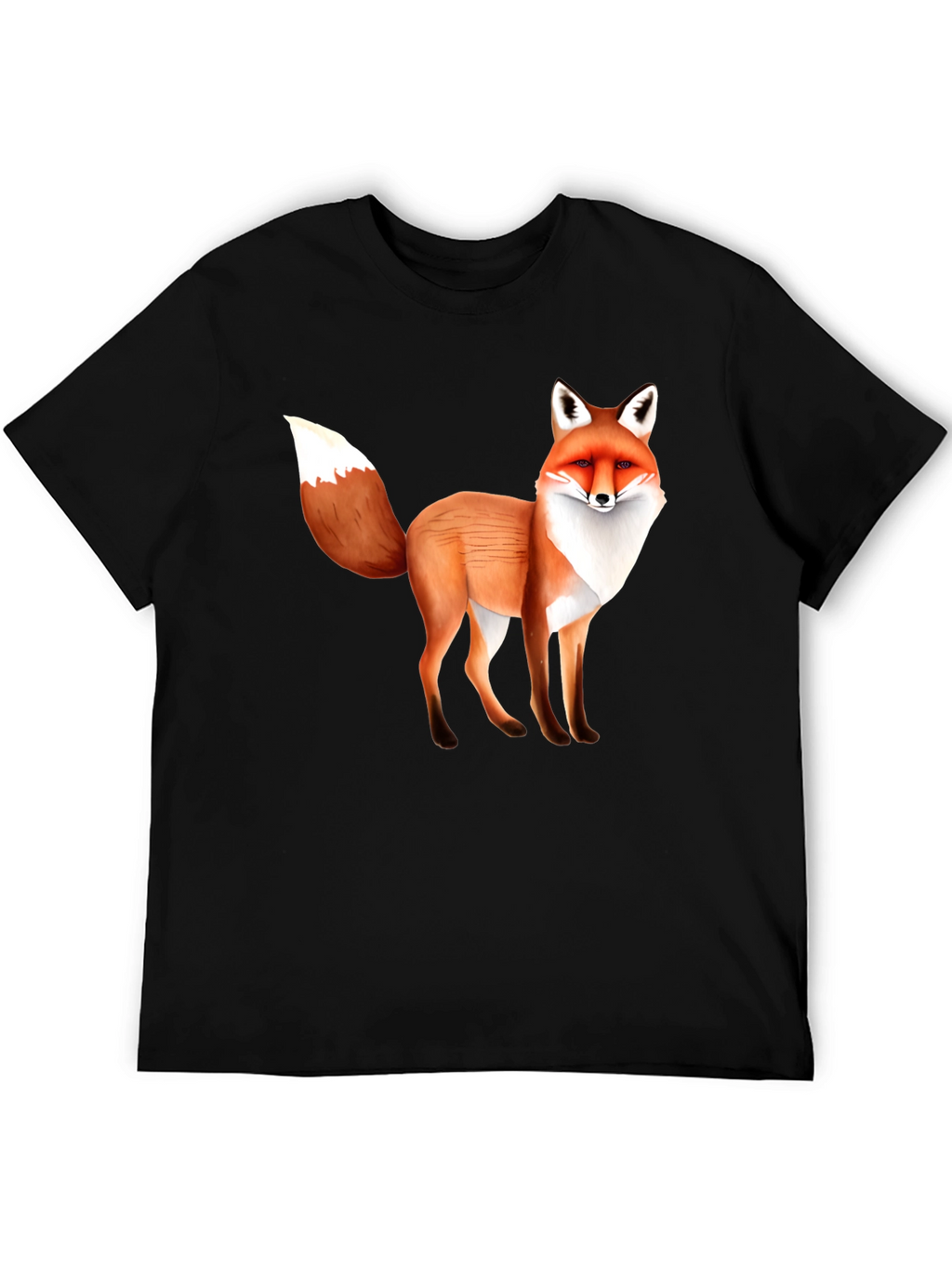 Fox Graphic T-Shirt - Unisex Black Tee